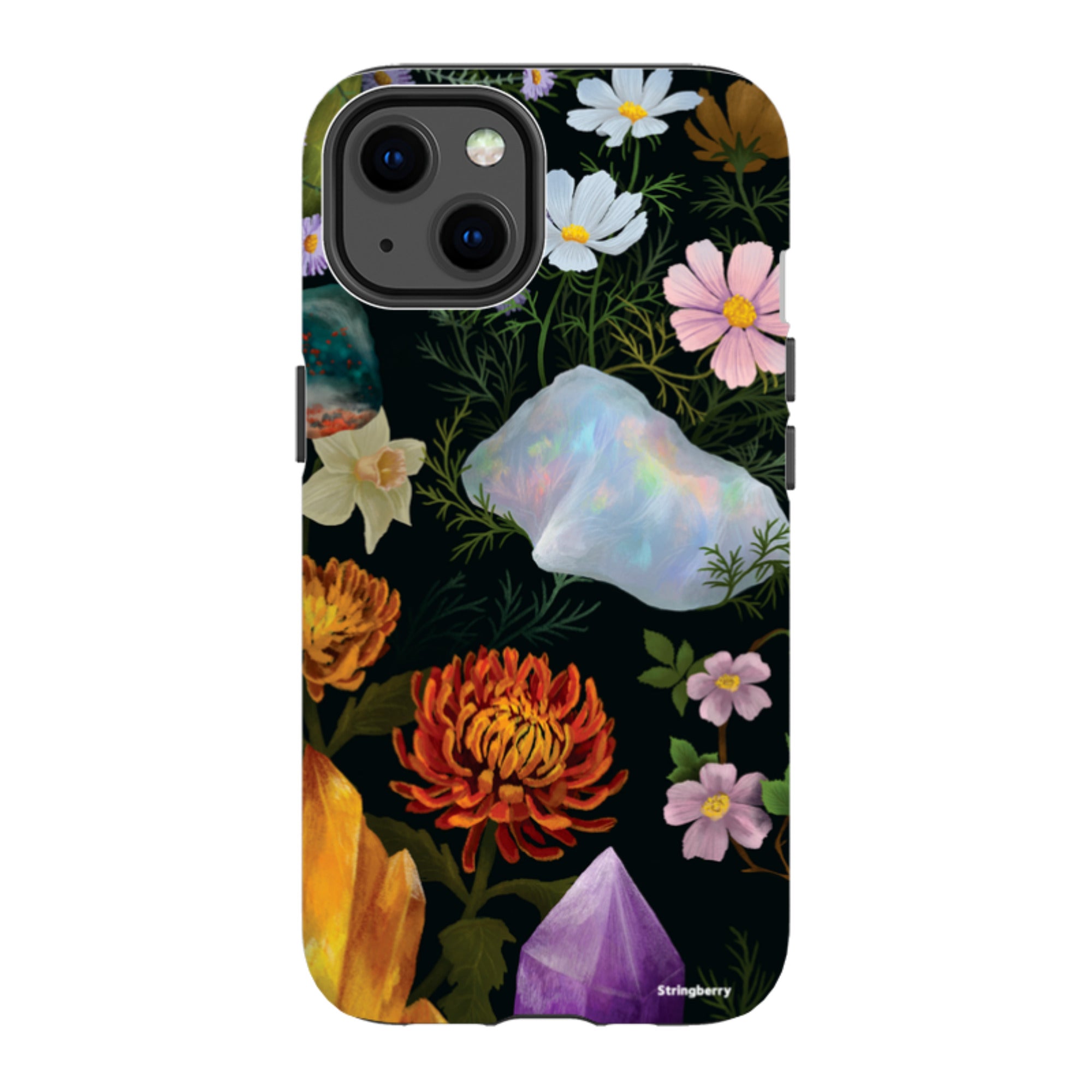 iPhone MagSafe Tough Case - Crystal Flowers By Anna Stead