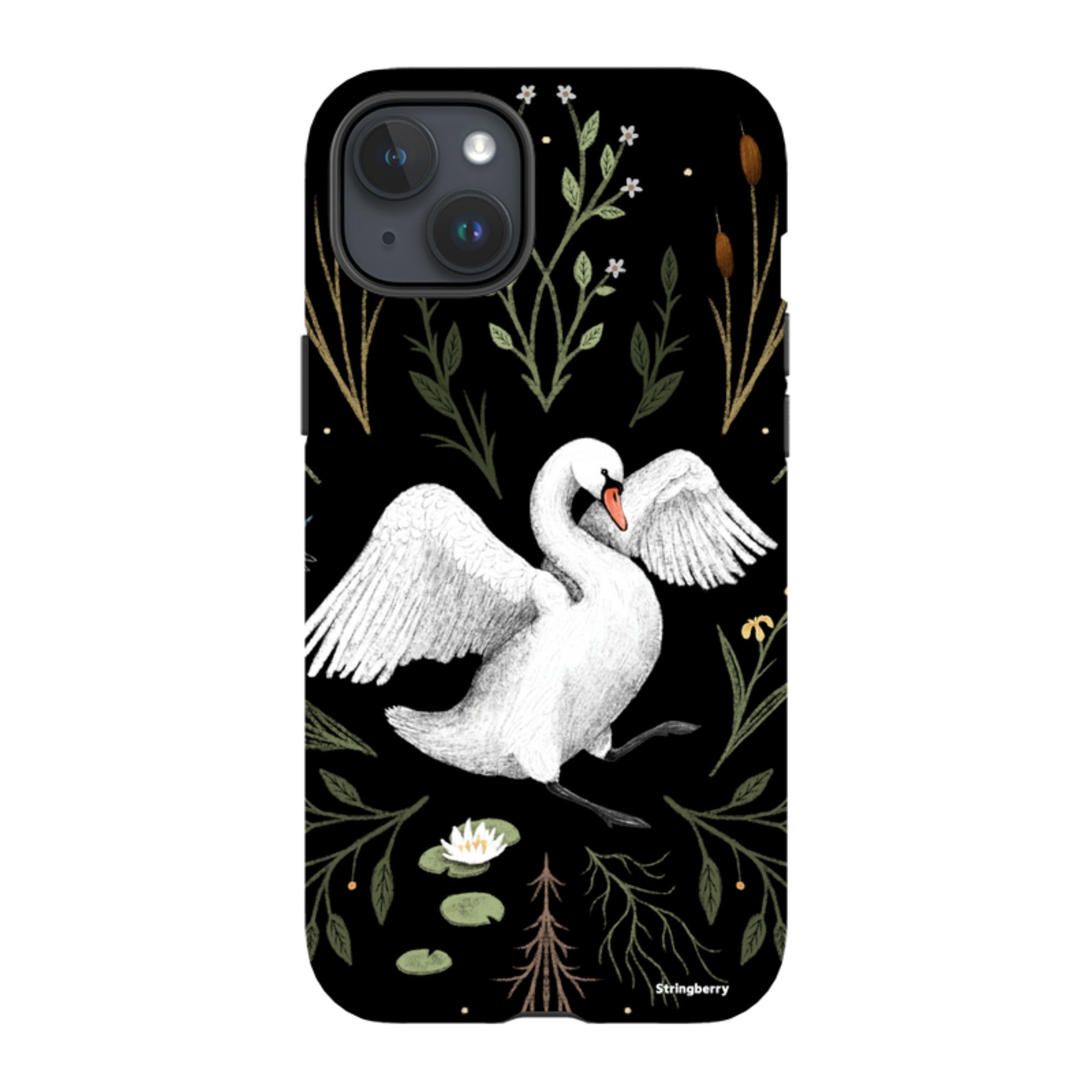 iPhone MagSafe Tough Case -  Swan By Anna Stead