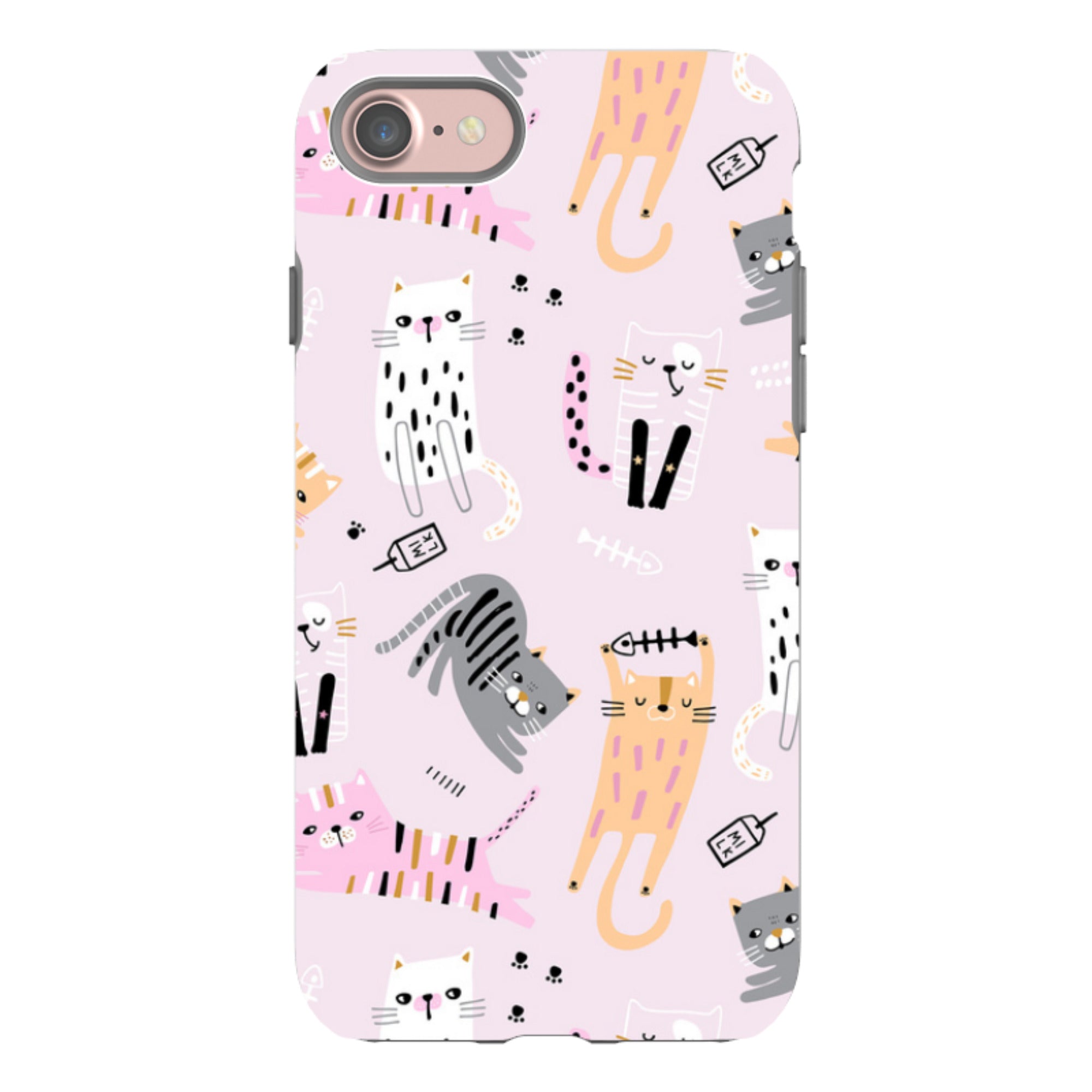 iPhone Tough Case - Cat And Bone Pink