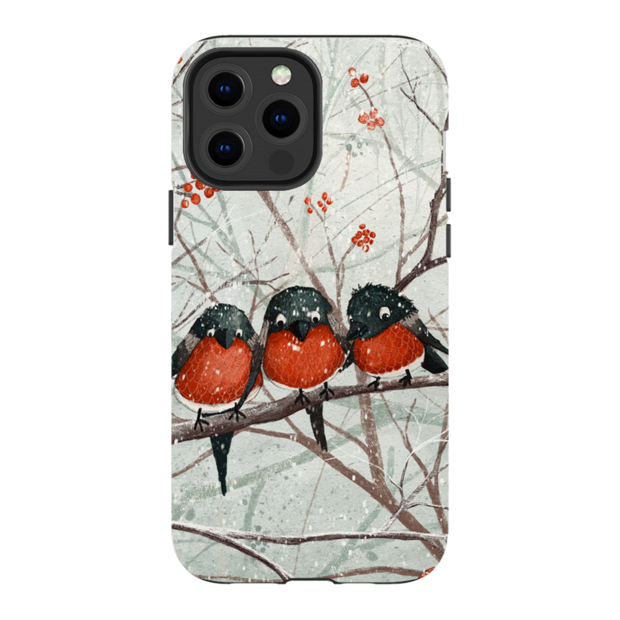 iPhone Tough Case - Frosted Branches By Maja Lindberg