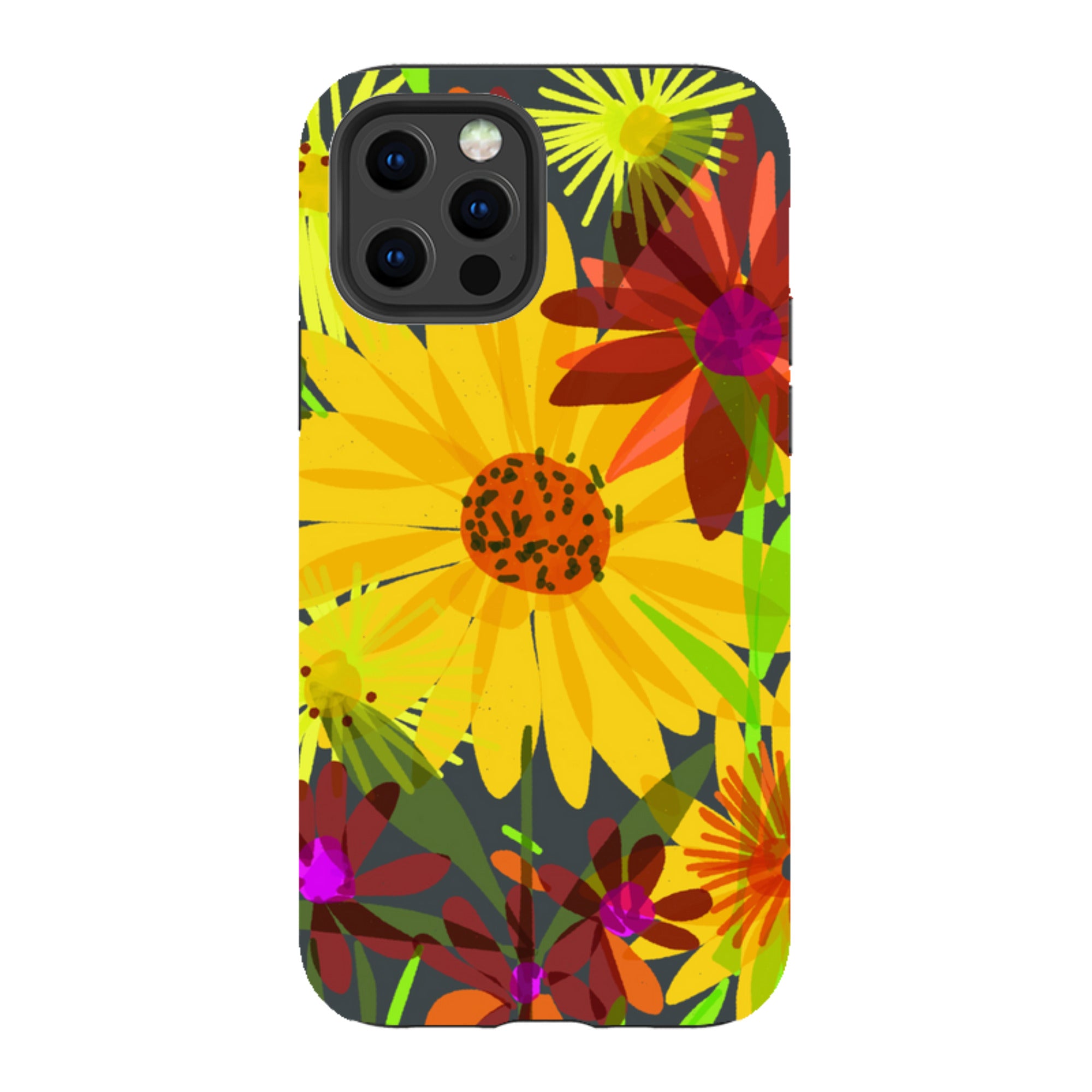 iPhone Tough Case - Sunflowers By Sarah Campbell