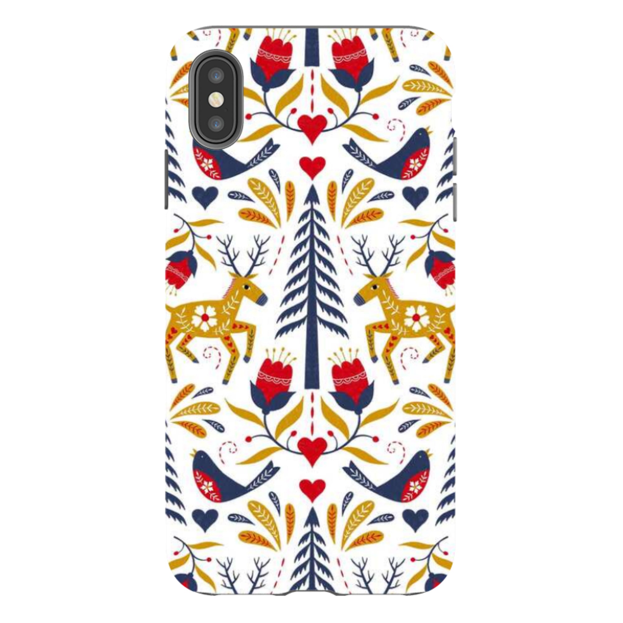iPhone Tough Case - Xmas Pattern II By Suzy Taylor
