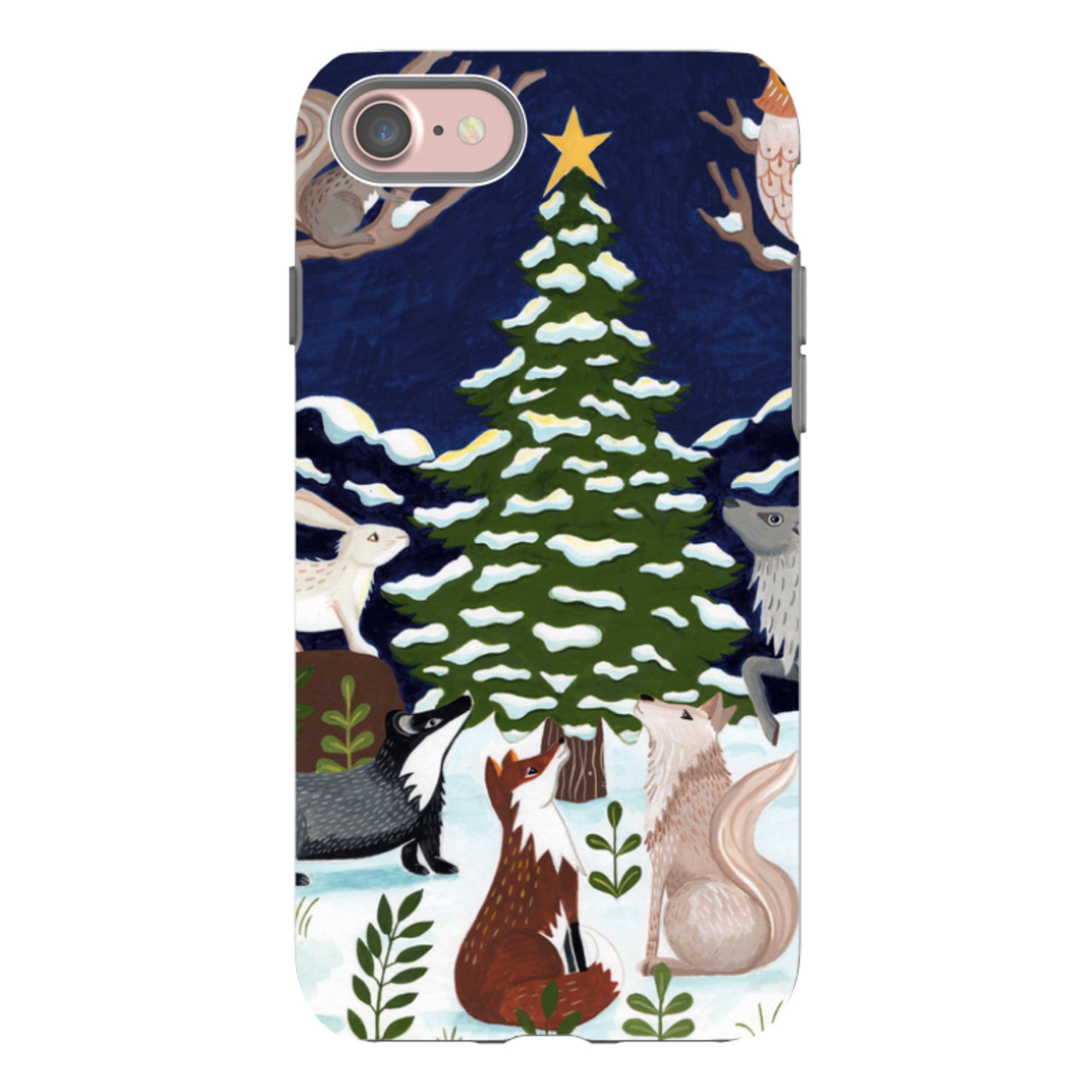 iPhone Tough Case - Christmas Tree By Bex Parkin