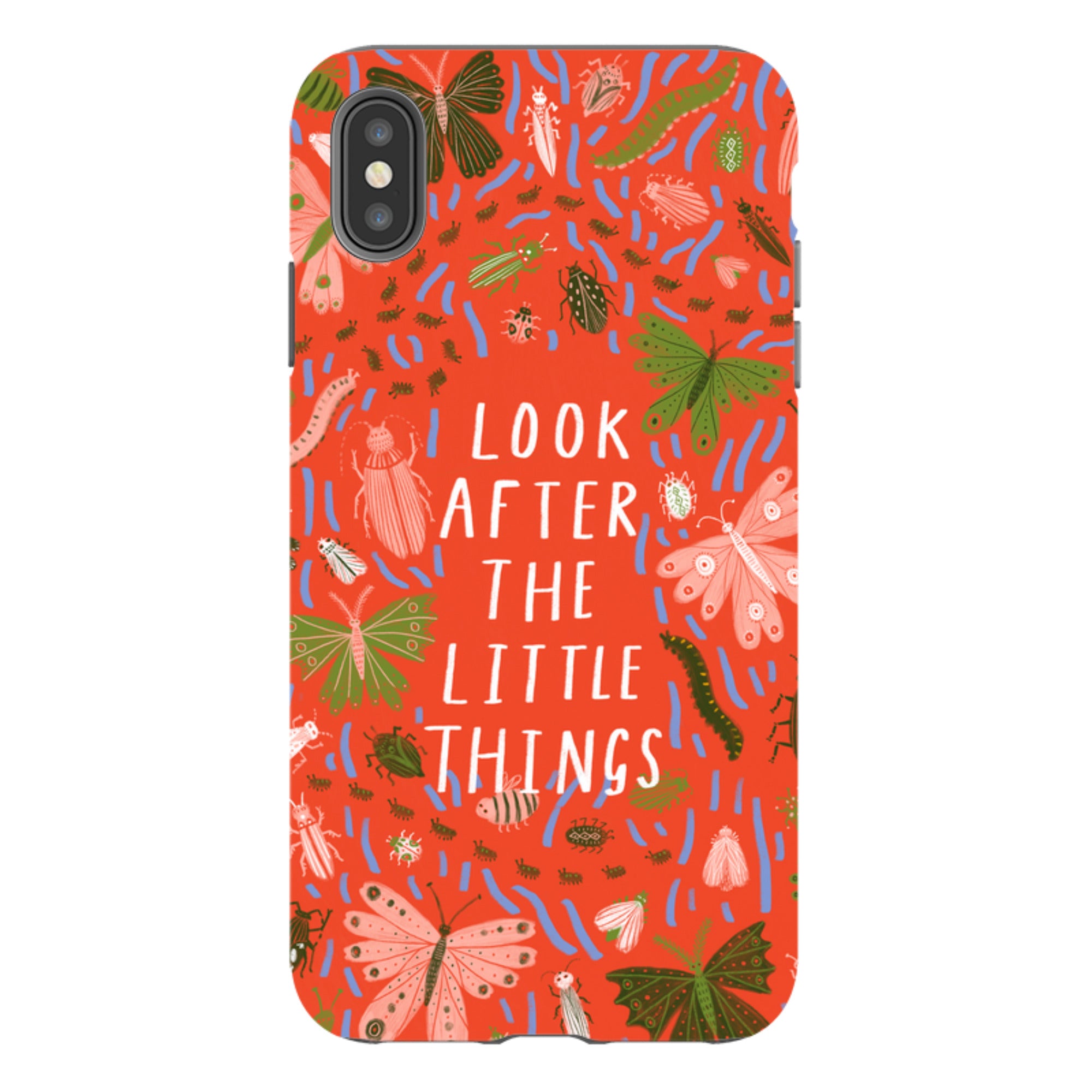 iPhone Tough Case - Little Things Orange By Lee Foster Wilson