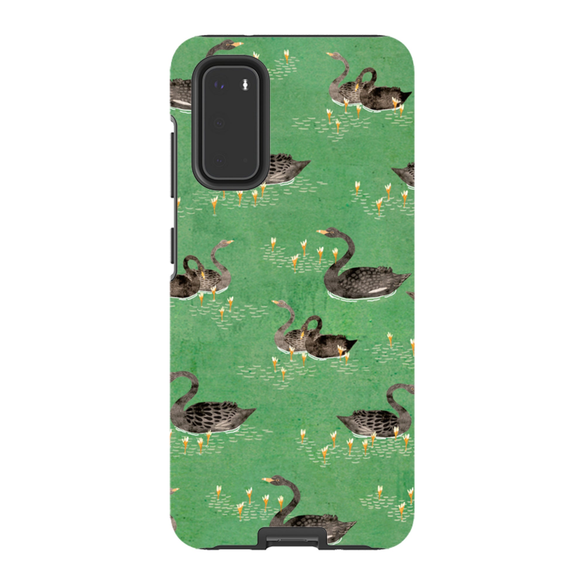 Samsung Tough Case - Swans Green By Katherine Quinn