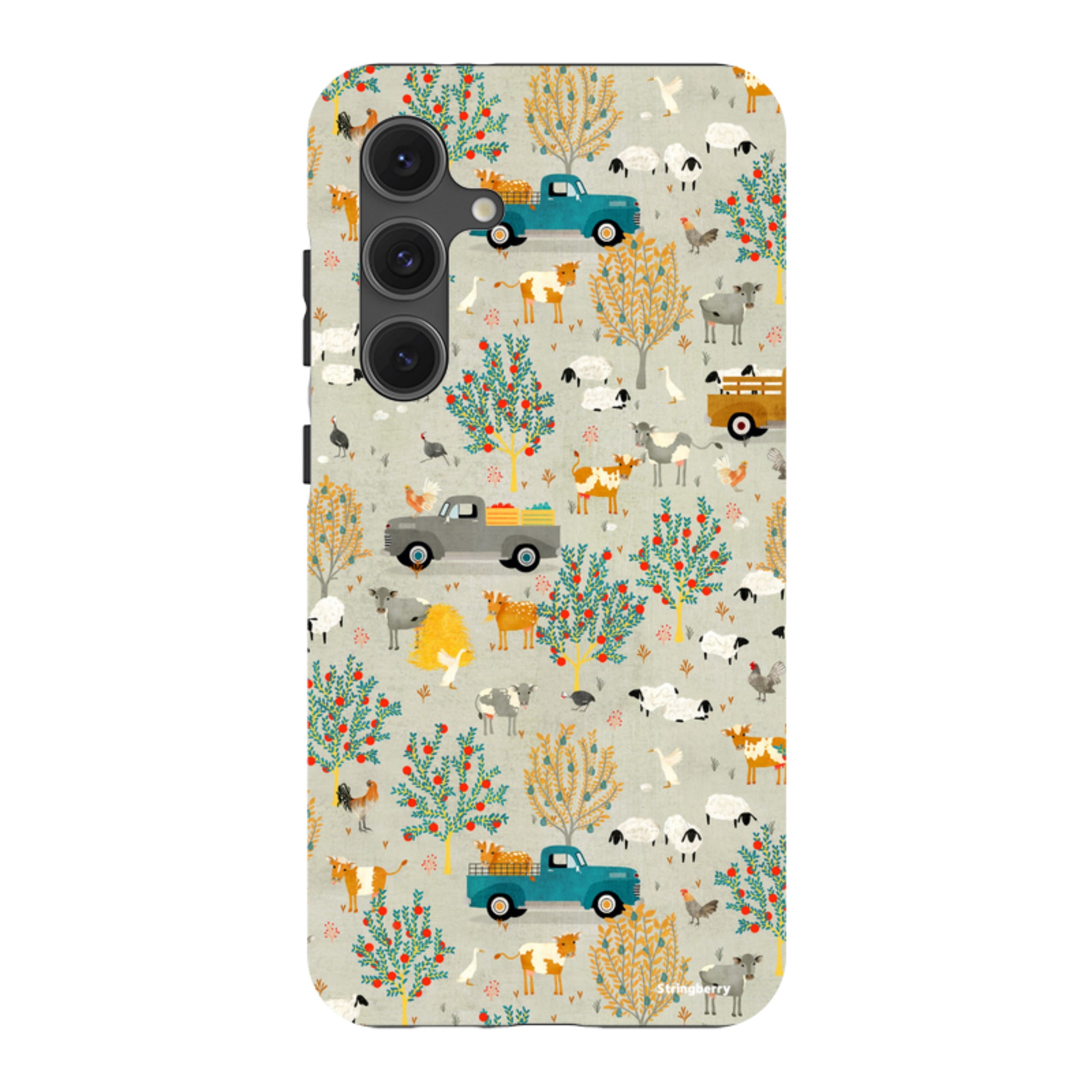 Samsung Tough Case - Farm Life Grey By Katherine Quinn