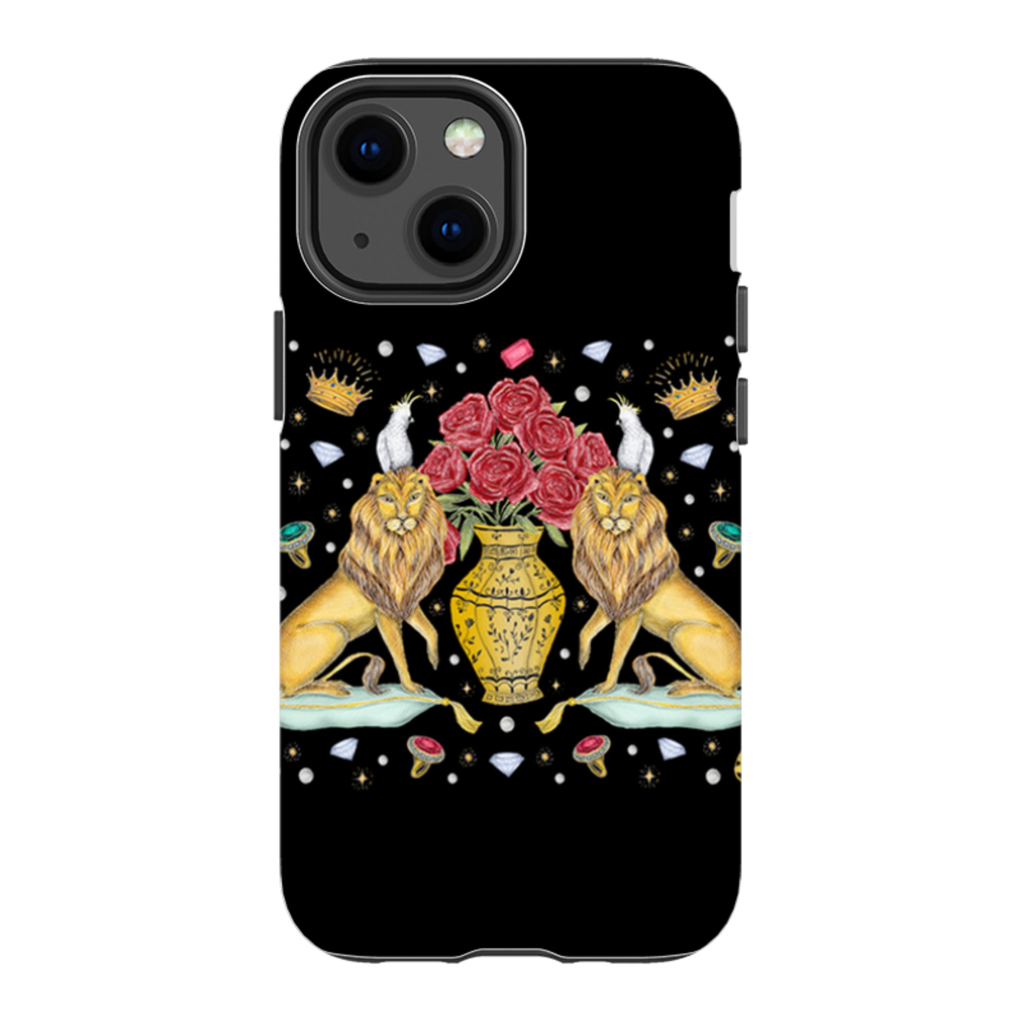iPhone Tough Case - Lion And Vase By Catherine Rowe