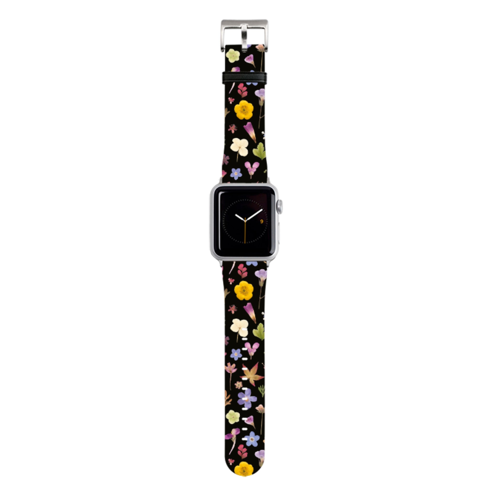 Dark Floral Apple Watch Strap By Helen Ahpornsiri