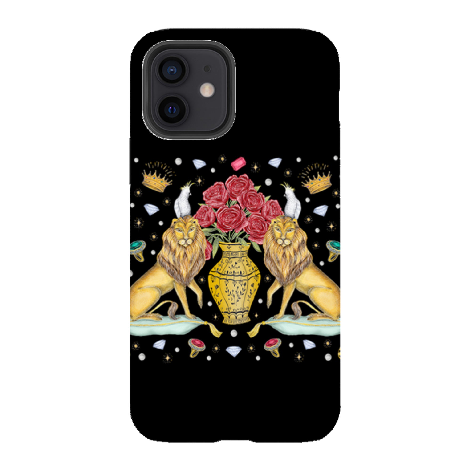 iPhone Tough Case - Lion And Vase By Catherine Rowe