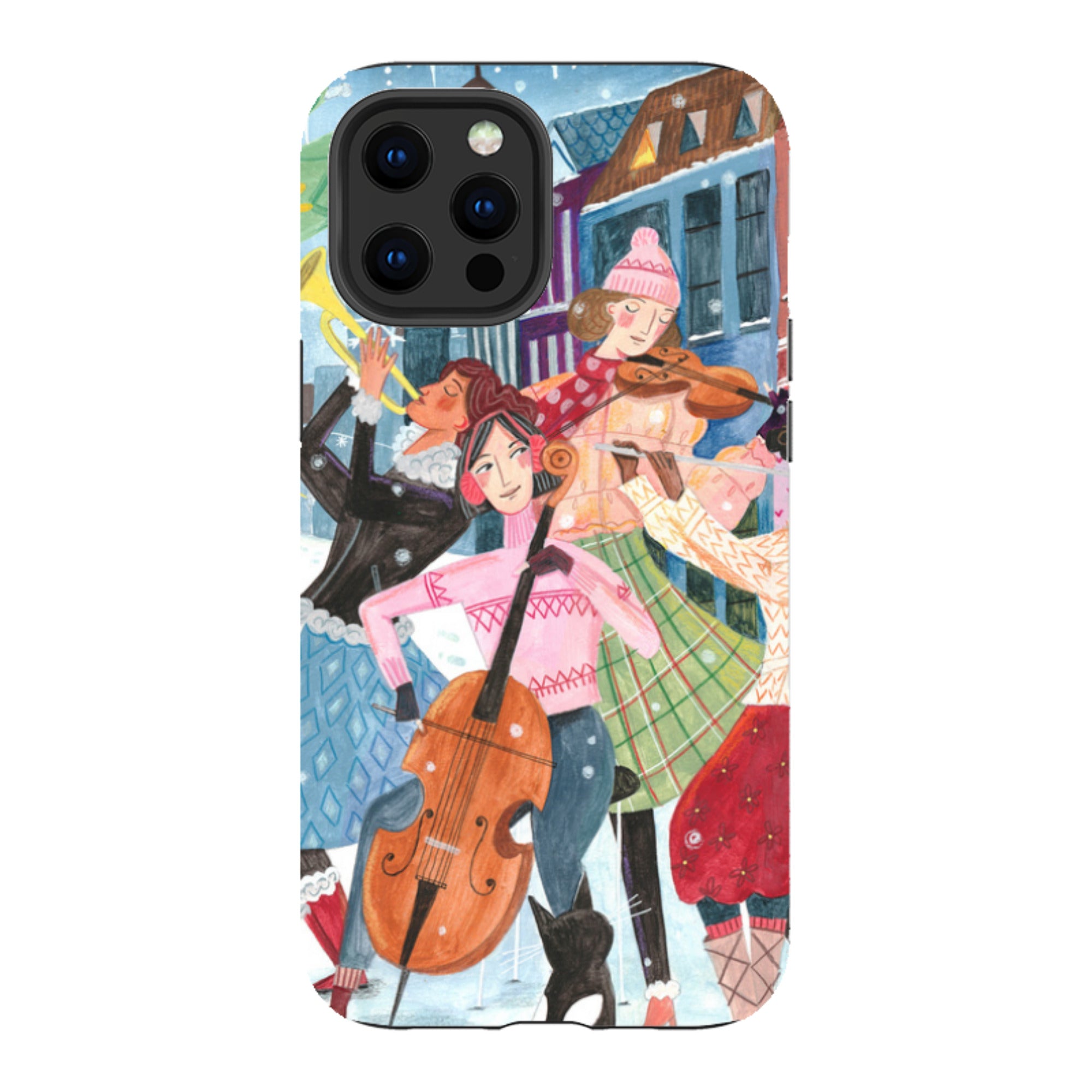 iPhone Tough Case - Musical Winter By Caroline Bonne Muller