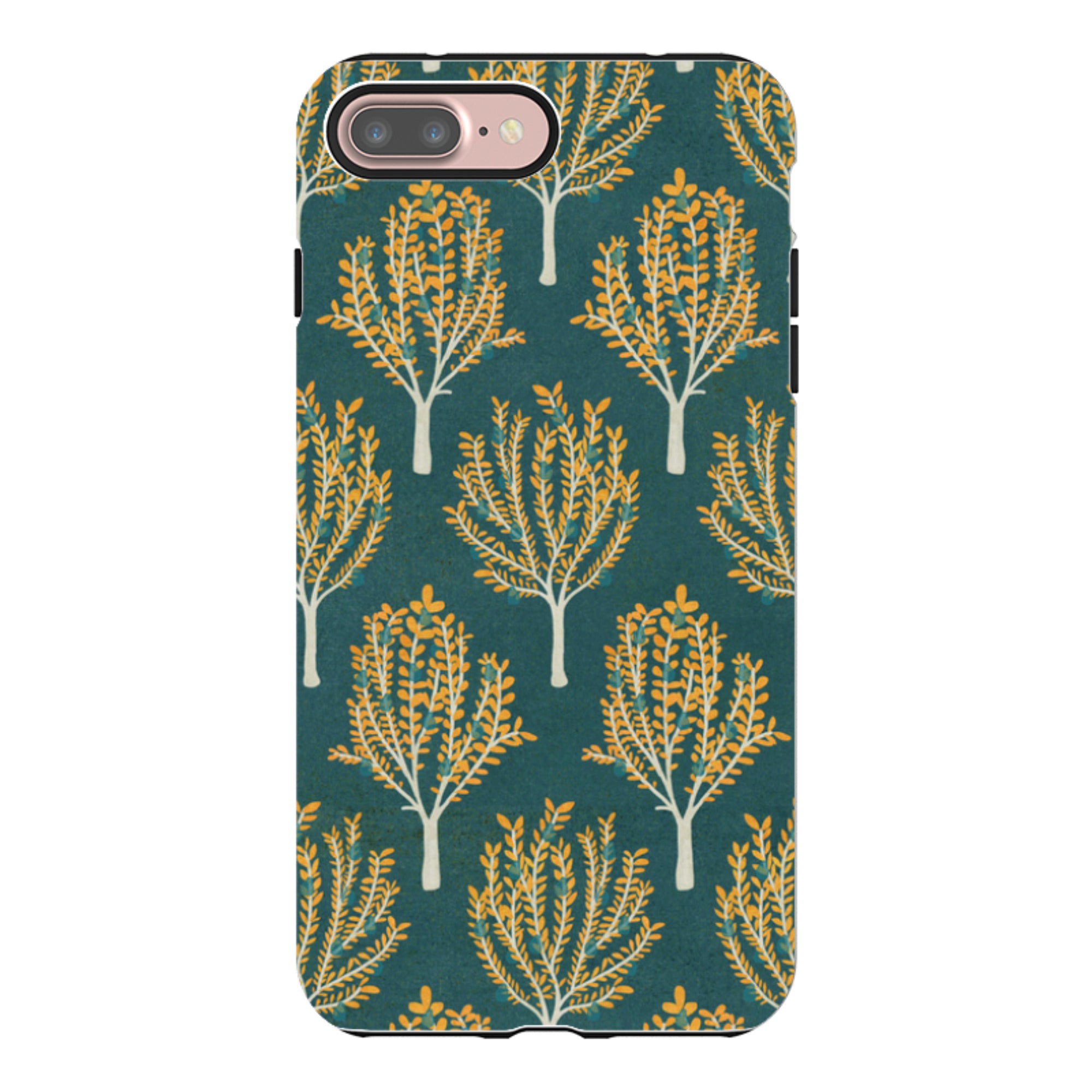iPhone Tough Case - Pear Trees Teal By Katherine Quinn