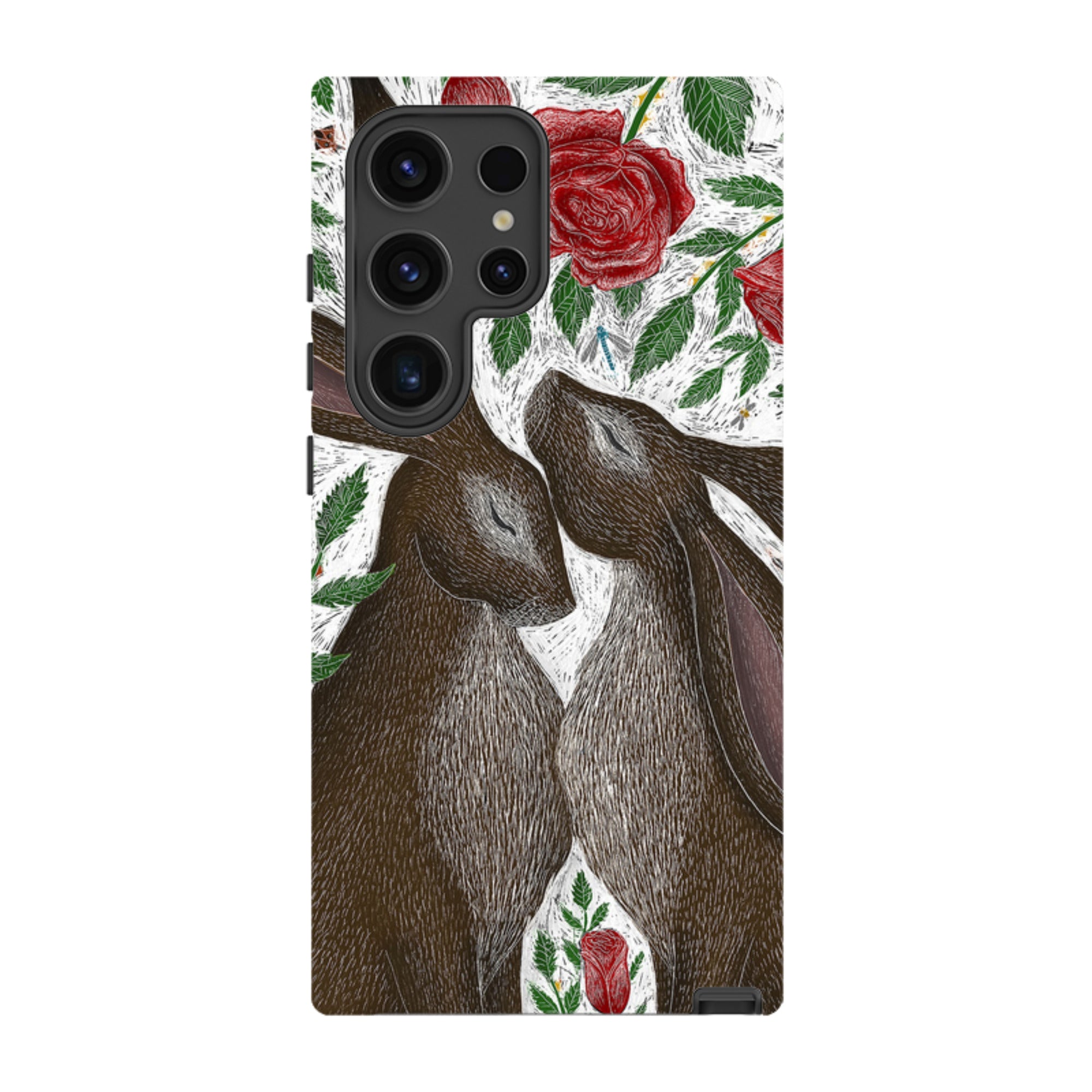 Samsung Tough Case - Hares And Red Roses By Catherine Rowe