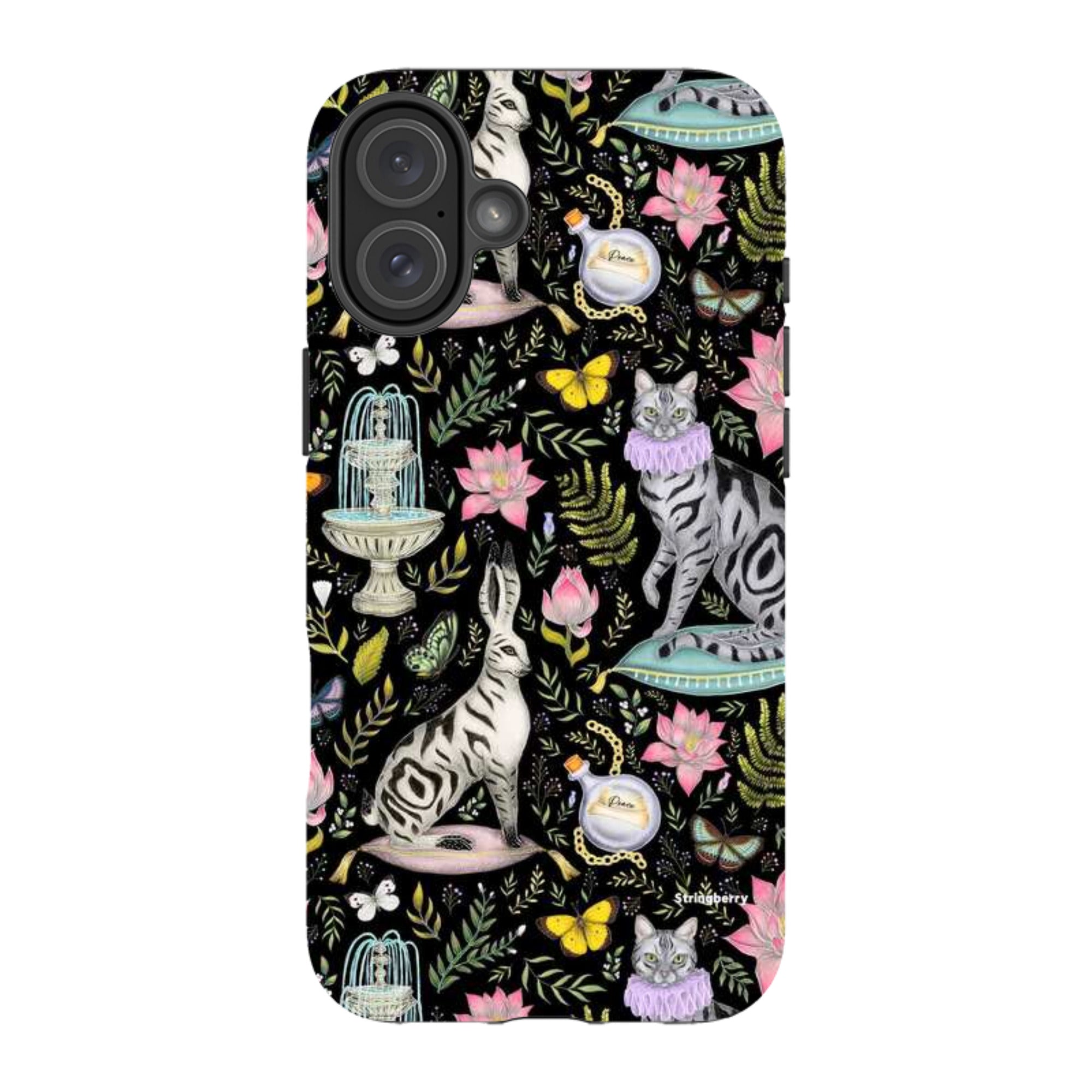 iPhone Tough Case - Lotus Garden By Catherine Rowe