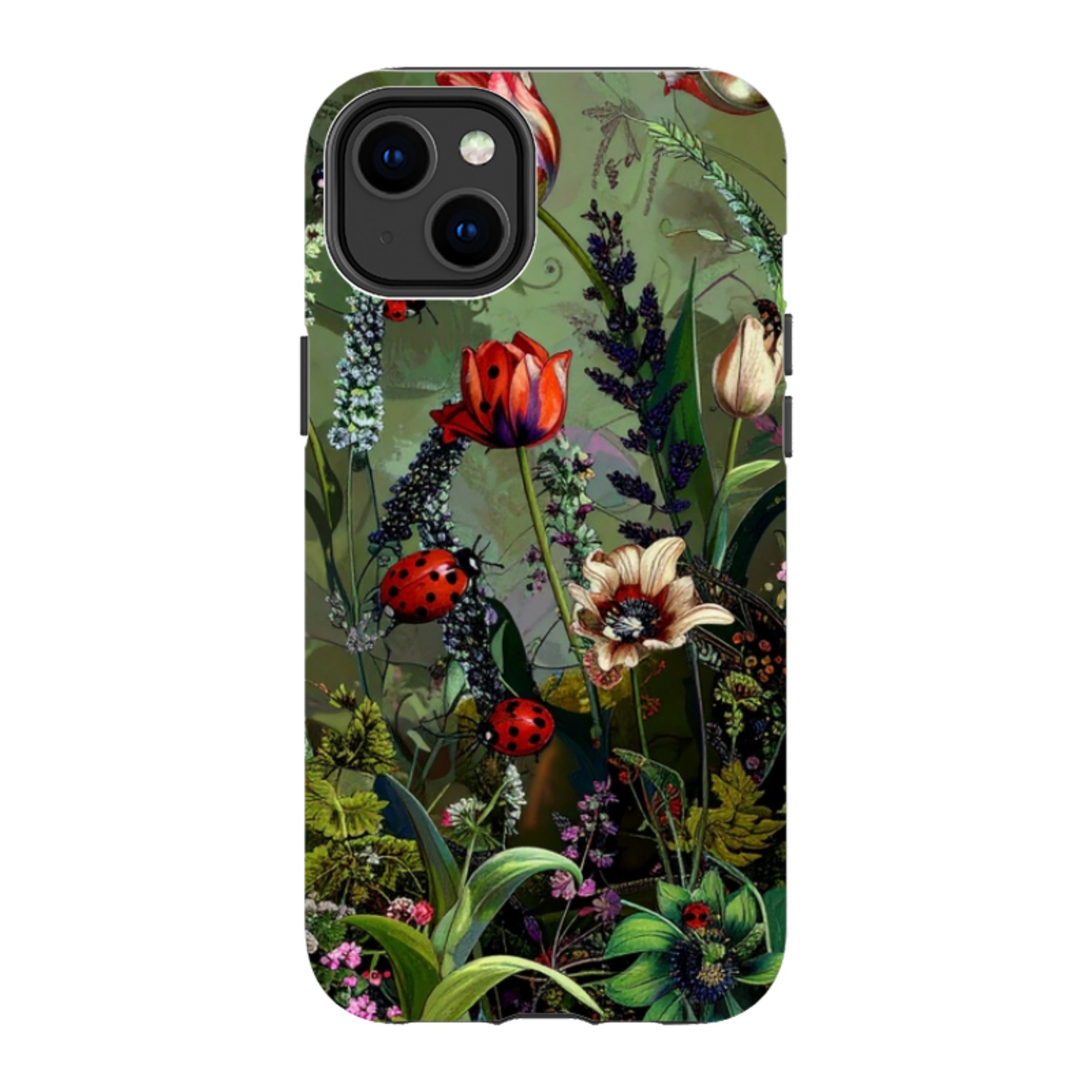 iPhone Tough Case - Green Vyne Ladybirds