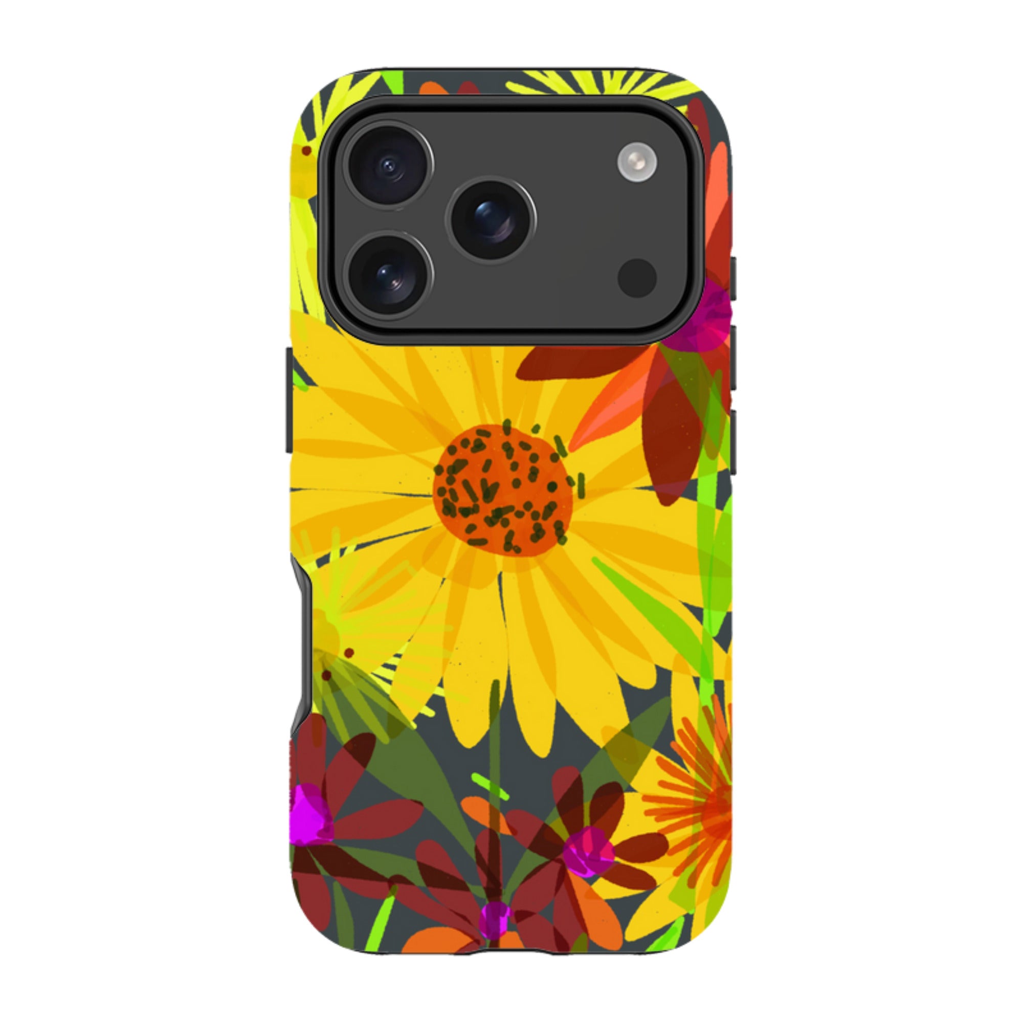 iPhone Tough Case - Sunflowers By Sarah Campbell