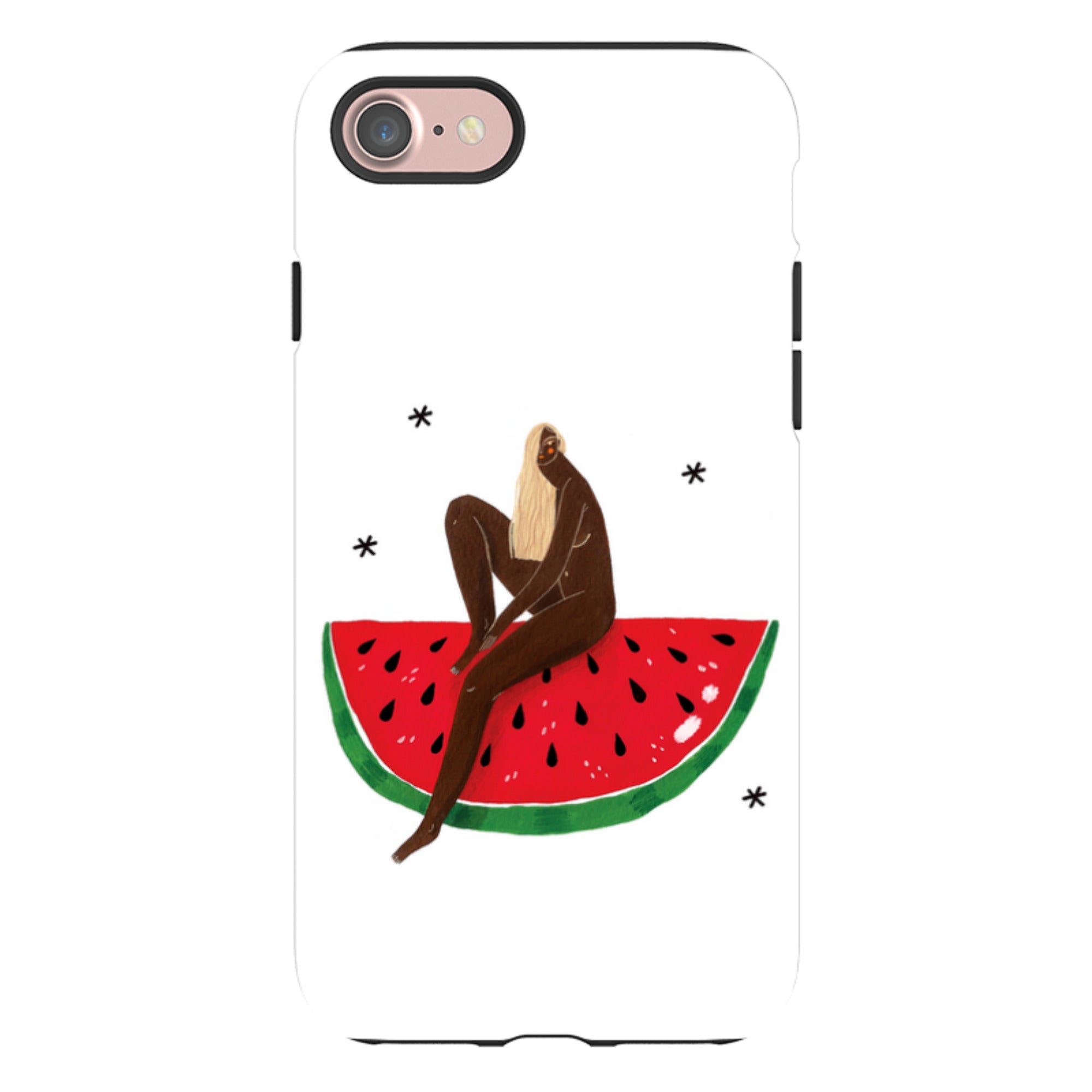 iPhone Tough Case - Watermelon Girl By Madalina Andronic