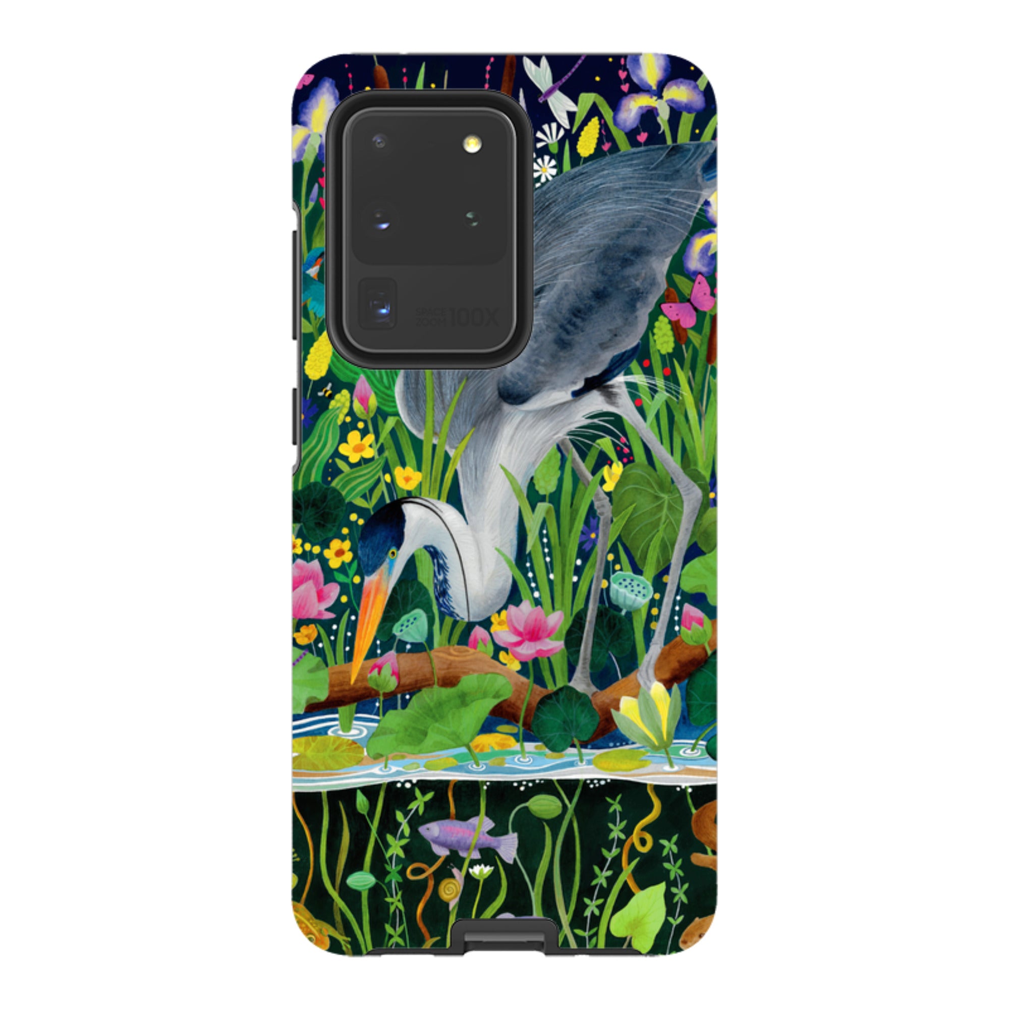 Samsung Tough Case - Heron Fishing By Bex Parkin