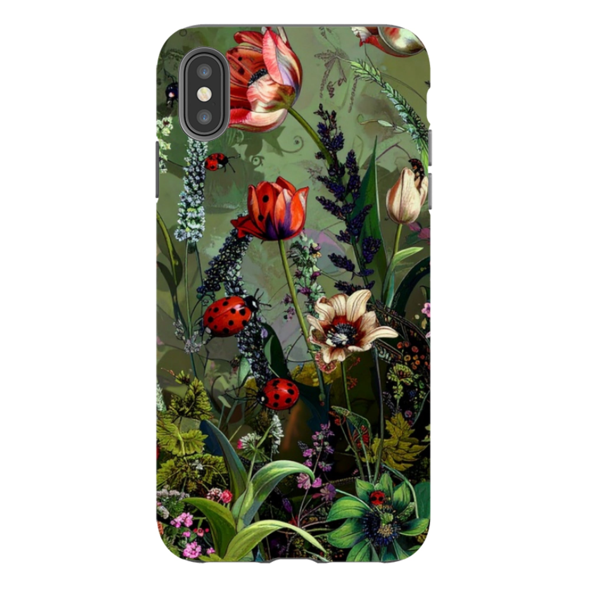 iPhone Tough Case - Green Vyne Ladybirds