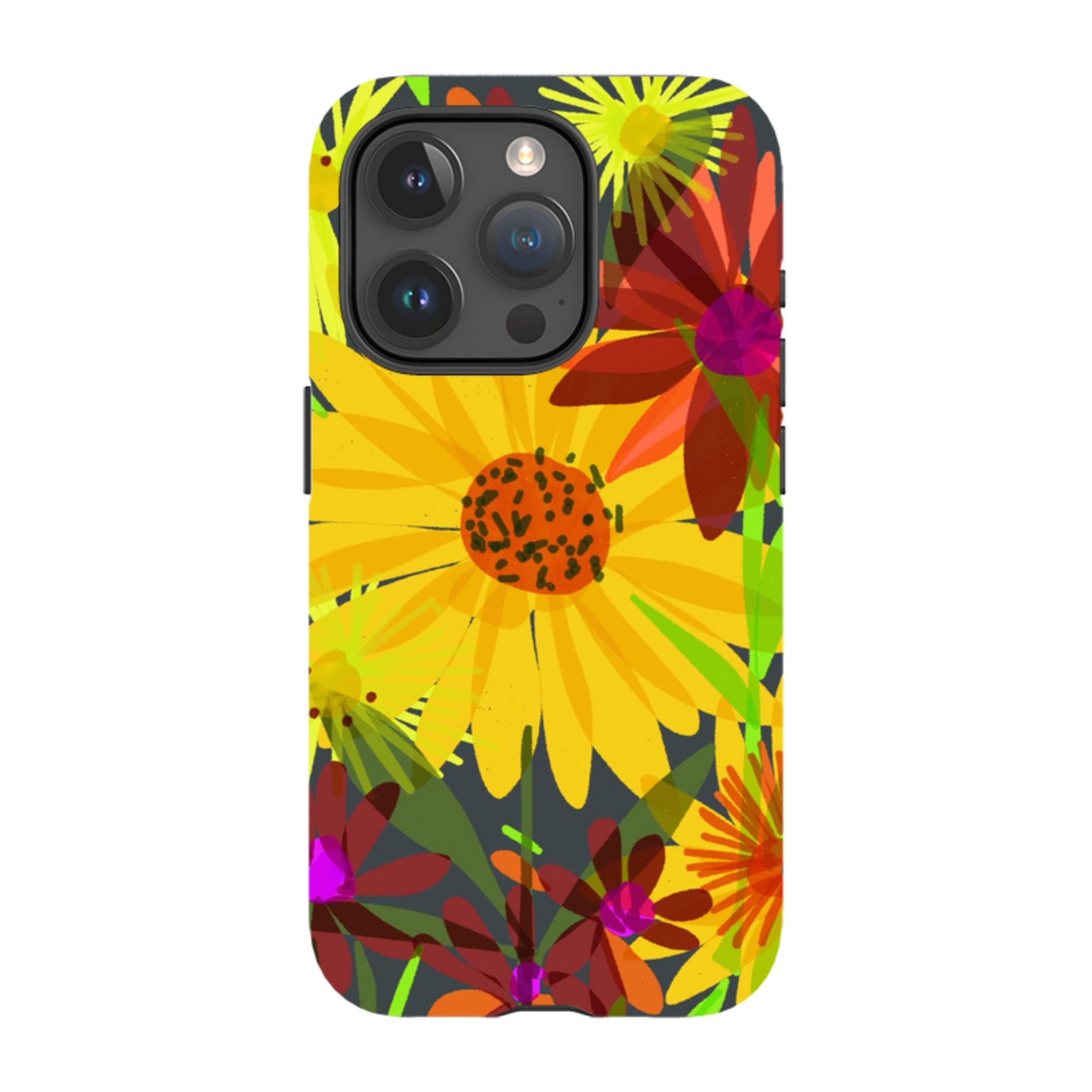 iPhone Tough Case - Sunflowers By Sarah Campbell