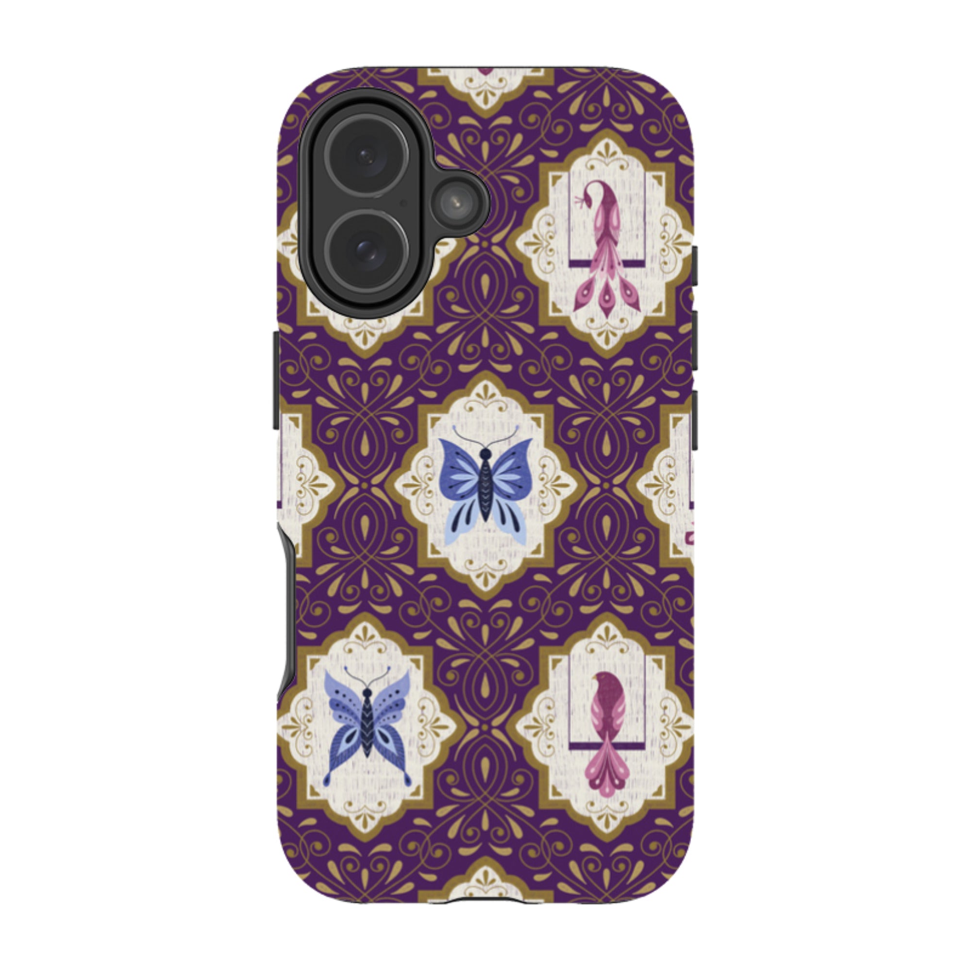 iPhone MagSafe Tough Case -  Wingframes Purple By Jenny Zemanek