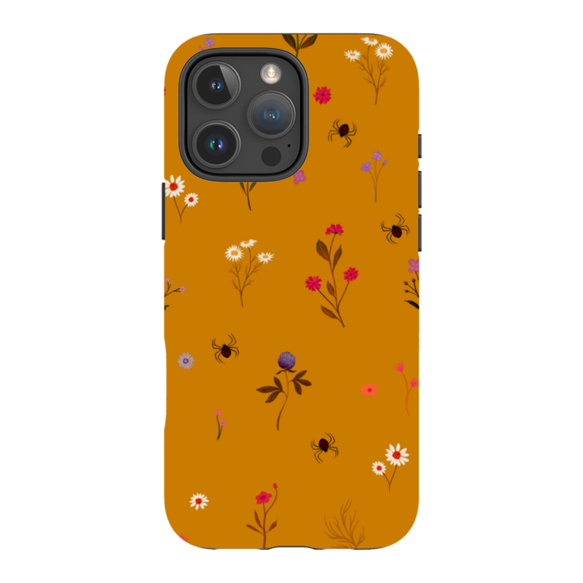 iPhone Tough Case - Florals and Spiders - Spice By Katherine Quinn