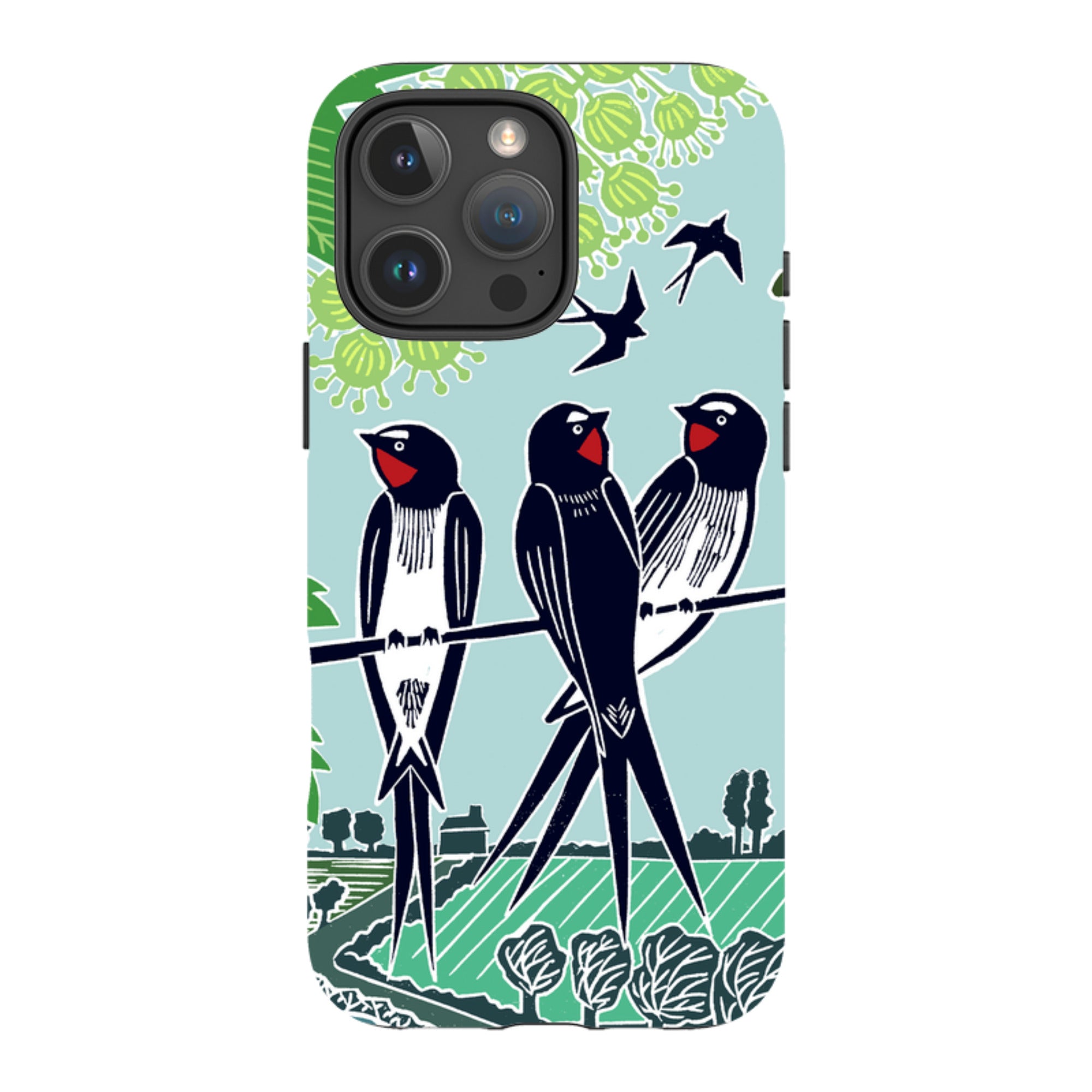 iPhone Tough Case - Swallows By Kate Heiss
