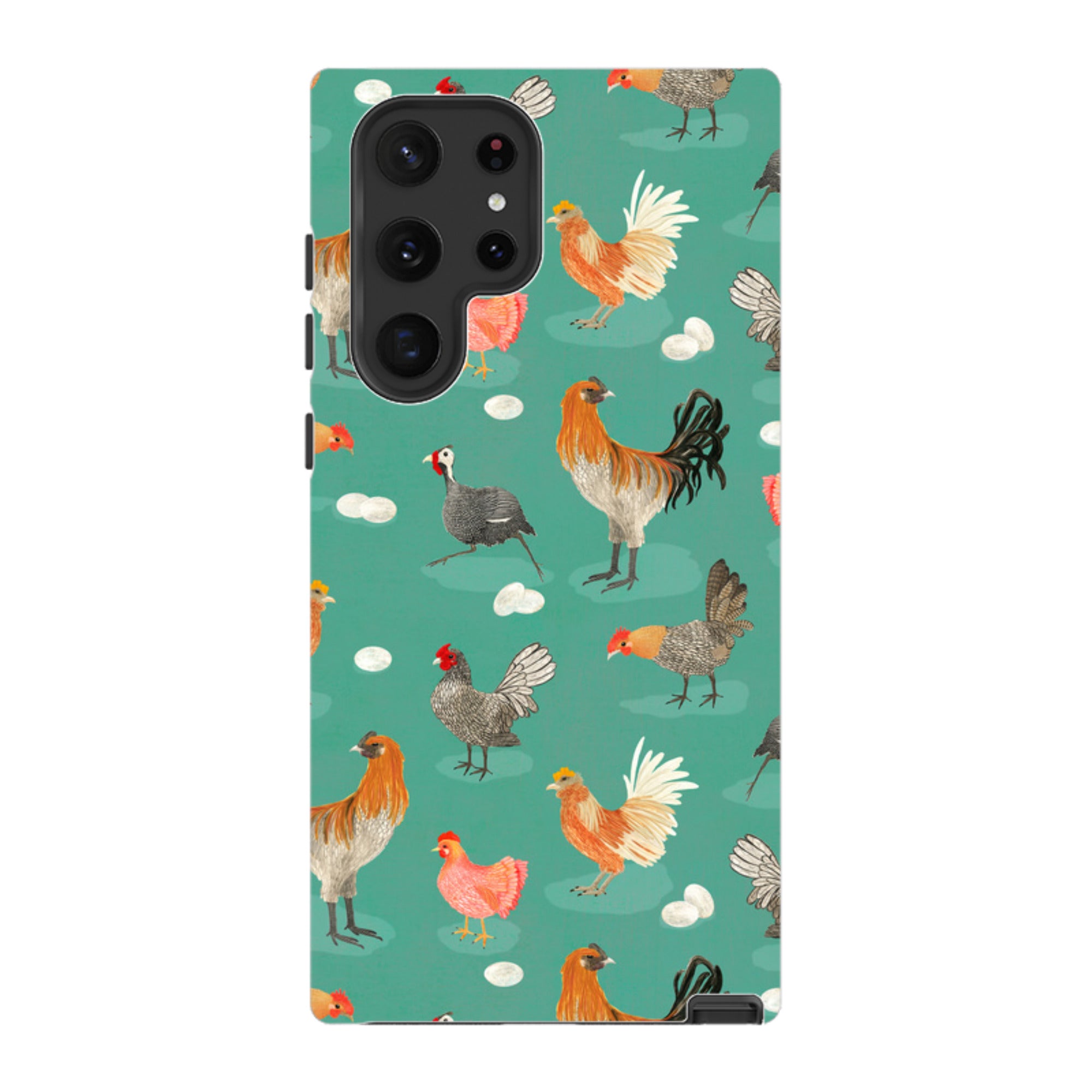 Samsung Tough Case - Chicken Teal By Katherine Quinn