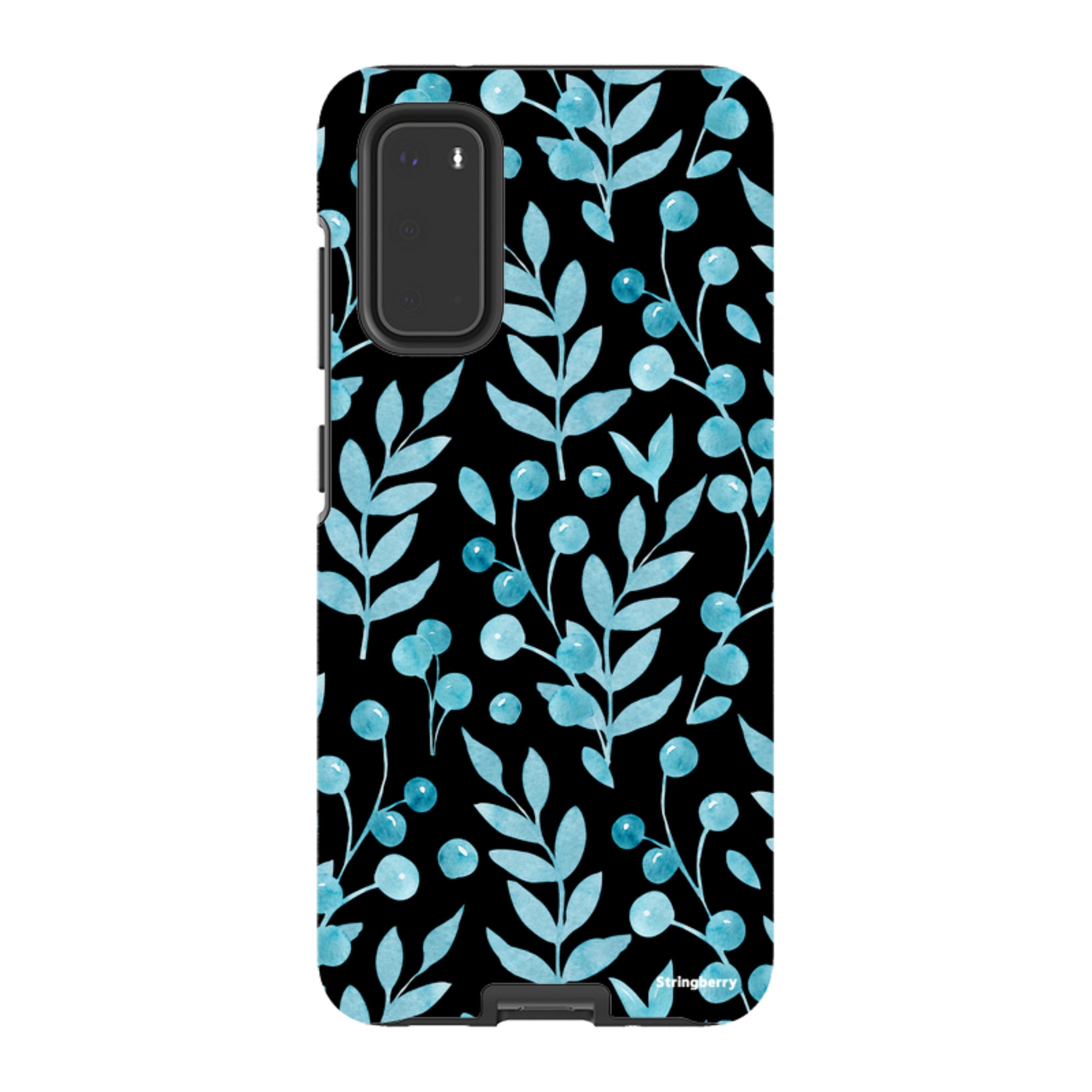 Samsung Tough Case - Blue Xmas Florals