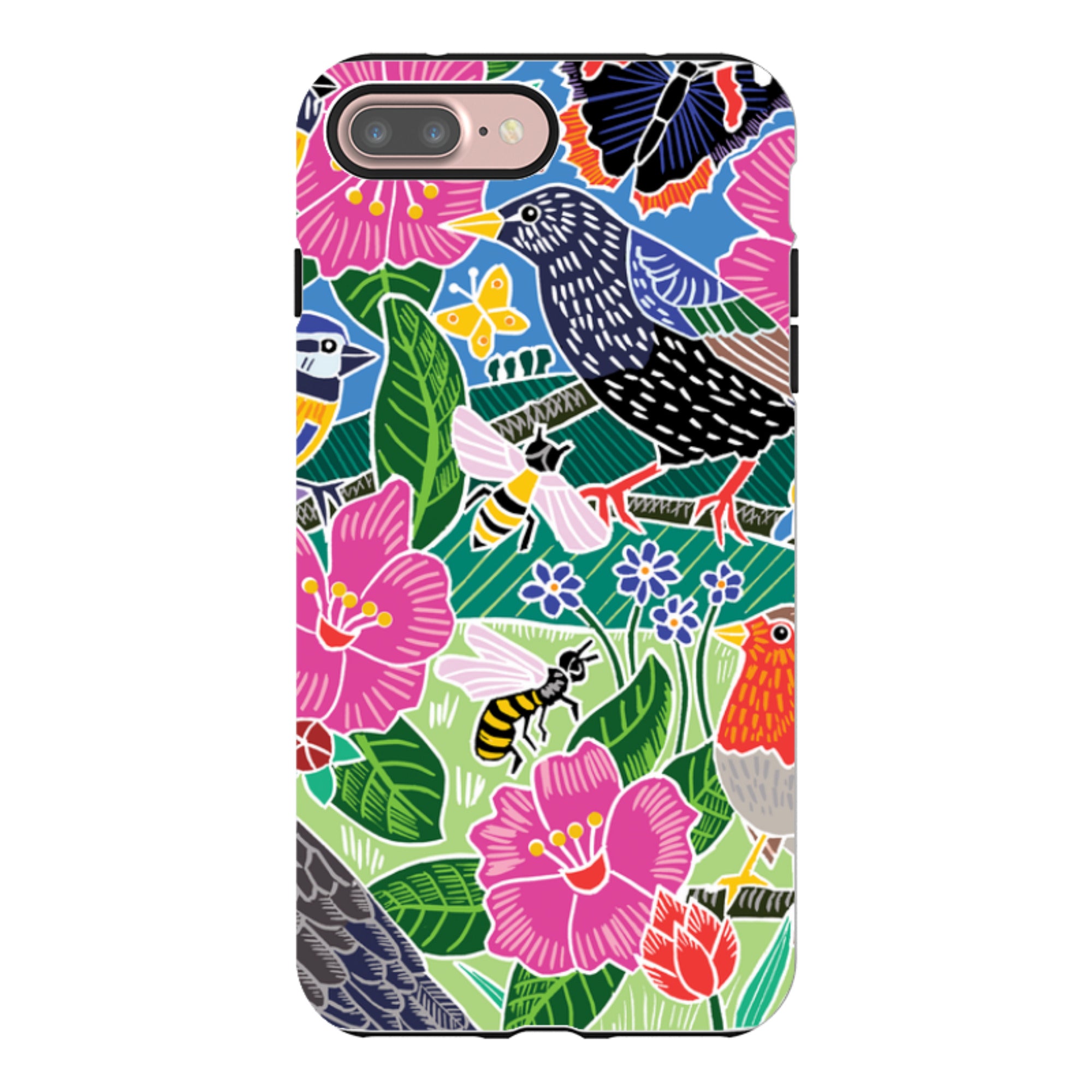 iPhone Tough Case - Garden Bird Jigsaw A By Kate Heiss
