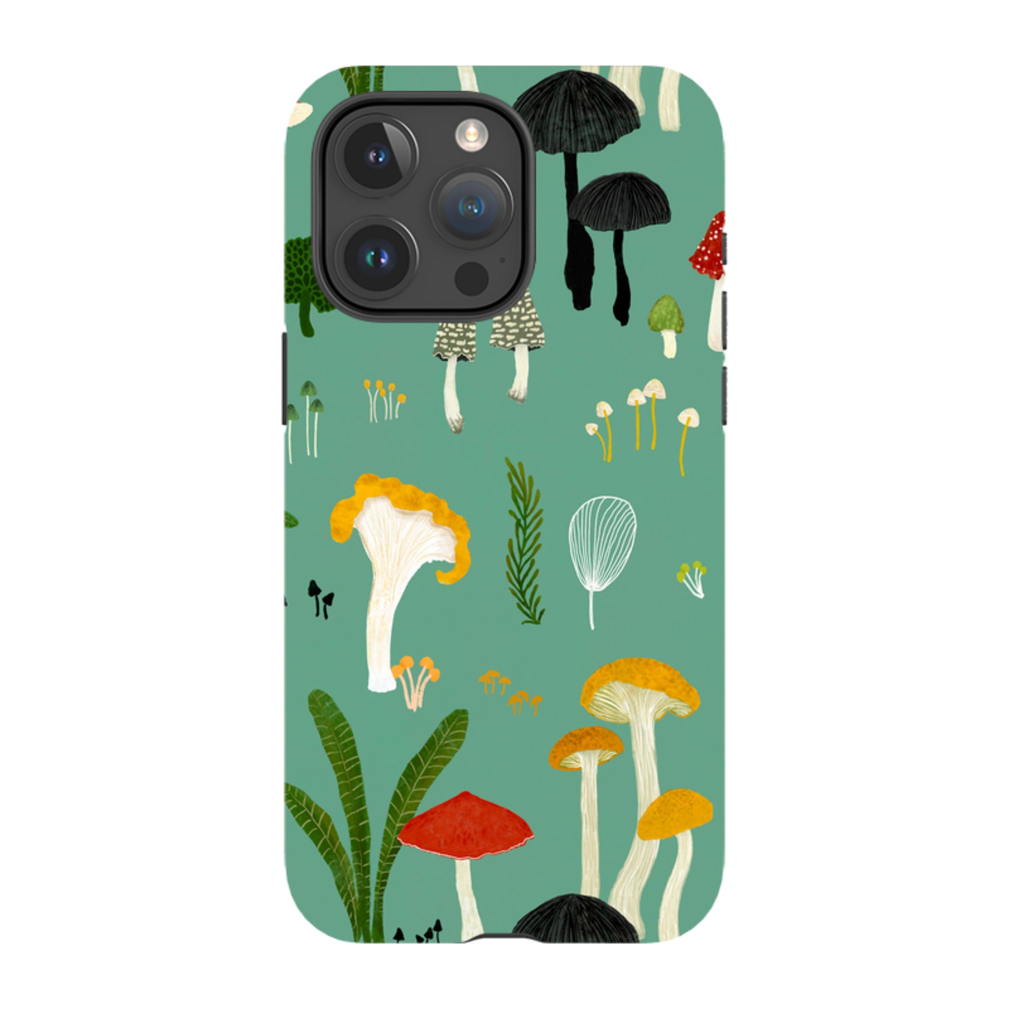 iPhone Tough Case - Mushroom Pattern By Katherine Quinn