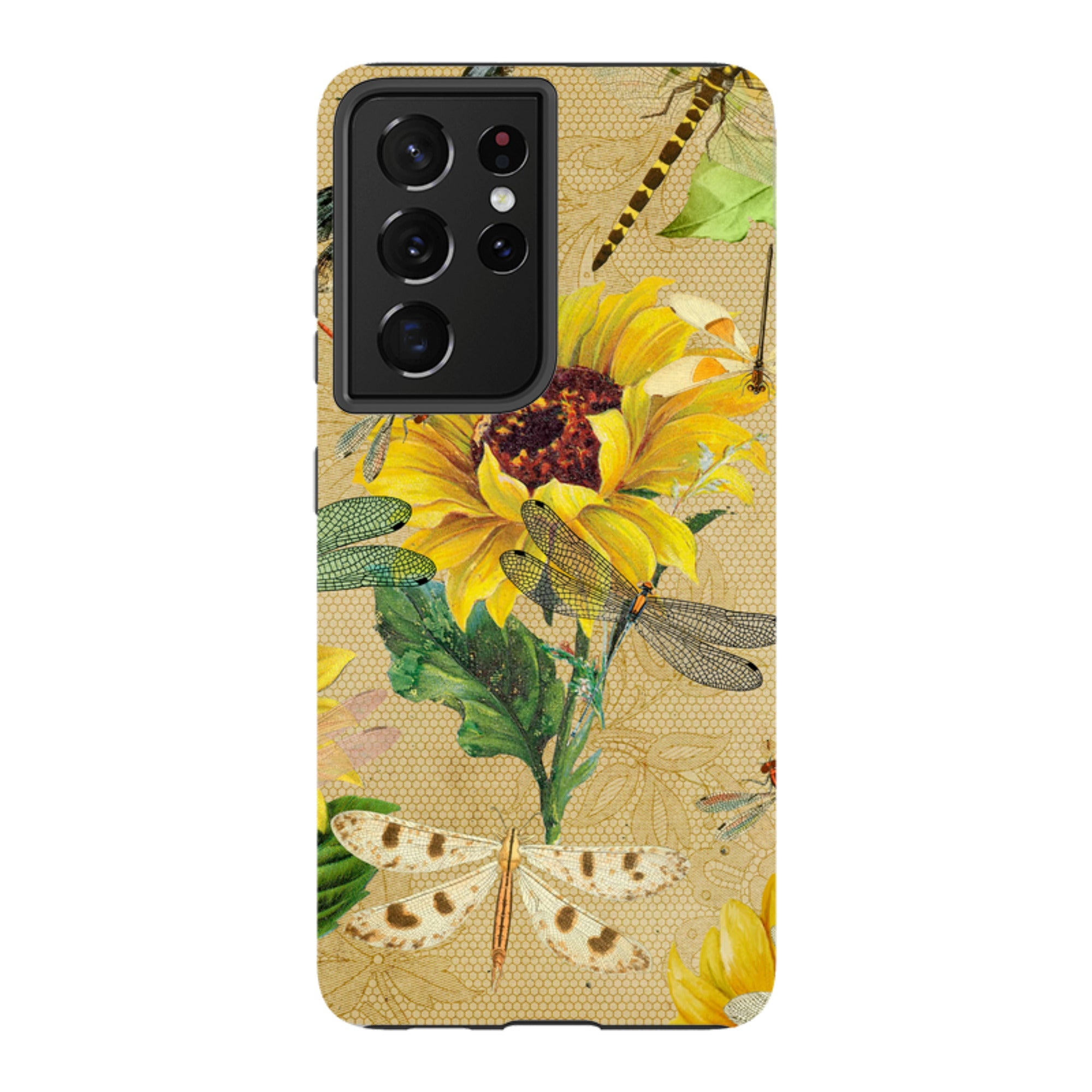 Samsung Tough Case - Dragonflies And Sunflowers