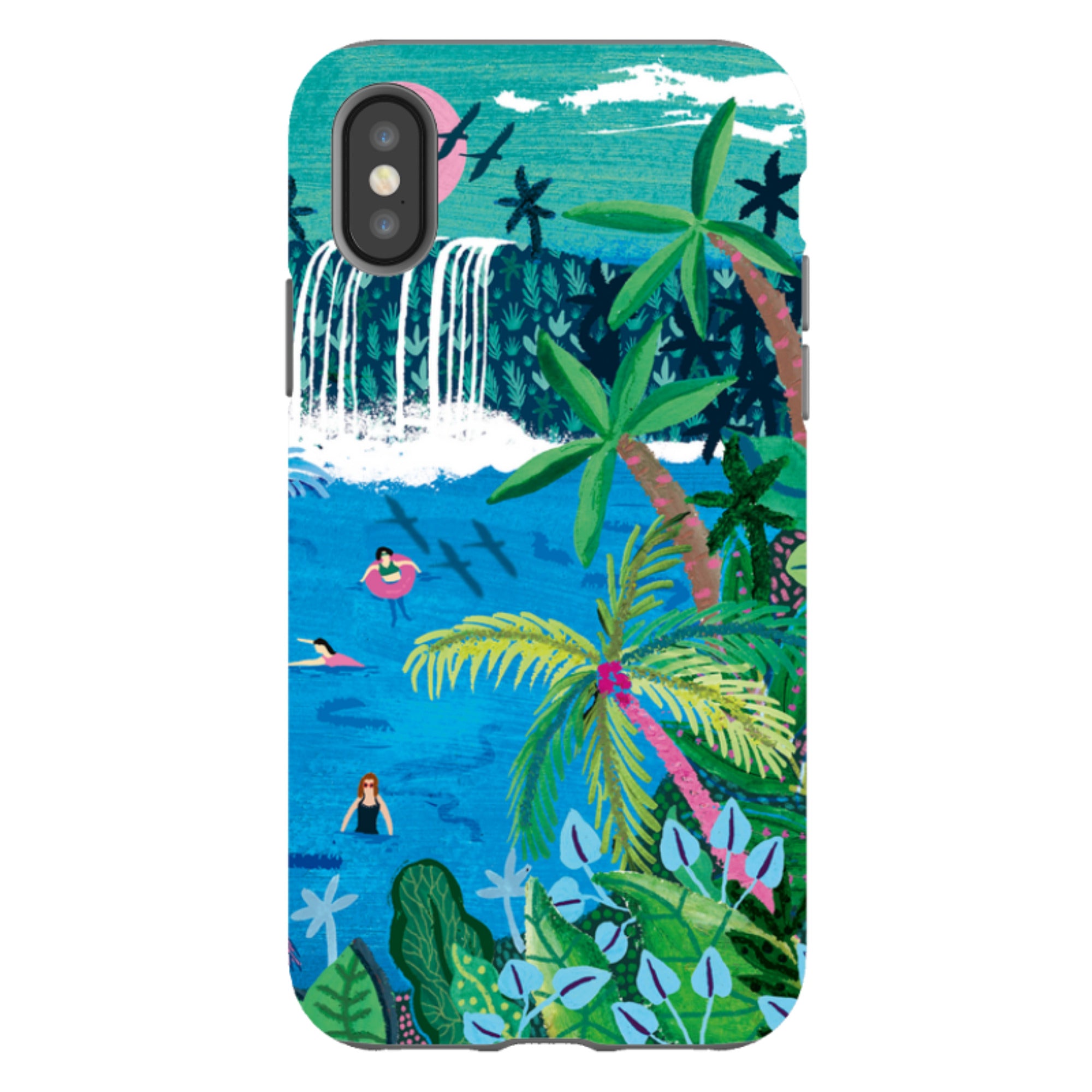 iPhone Tough Case - Palm Pool II By Emma Frances Grant