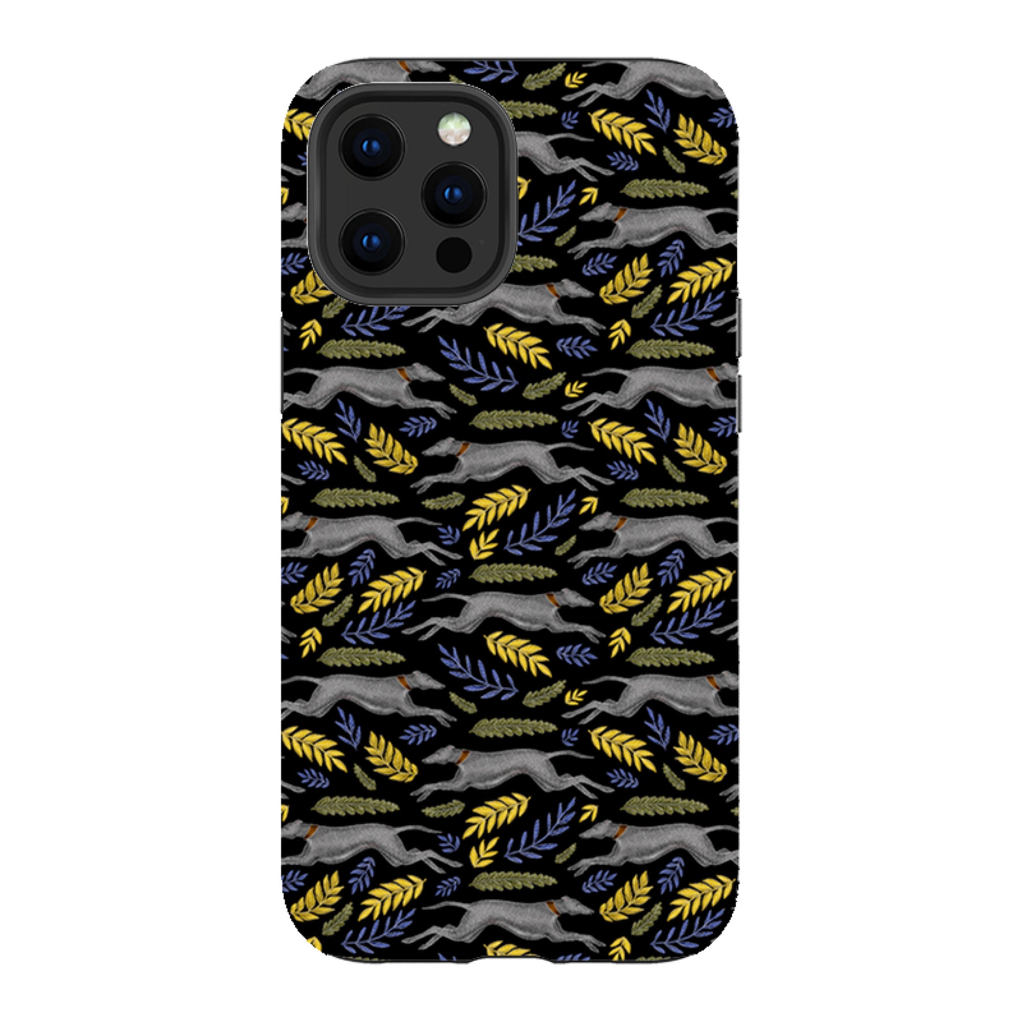 iPhone Tough Case - Greyhound Pattern By Catherine Rowe