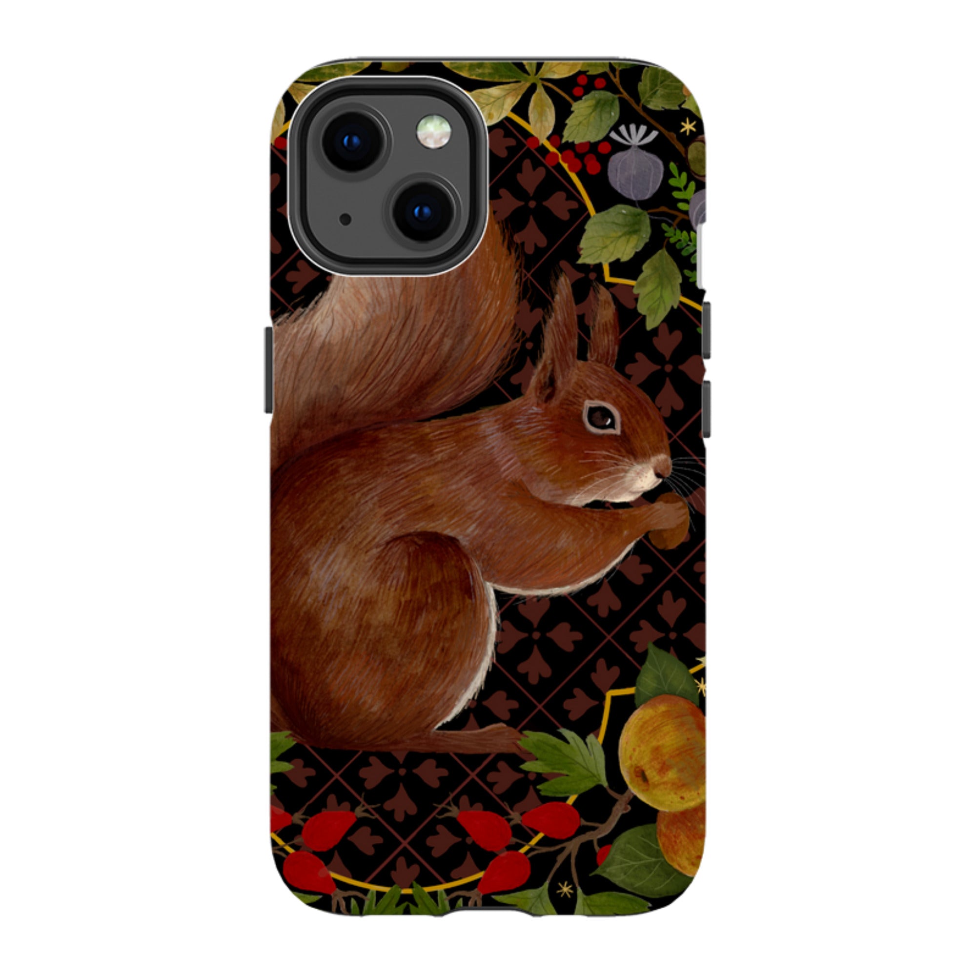 iPhone Tough Case - Squirrel Border By Bex Parkin