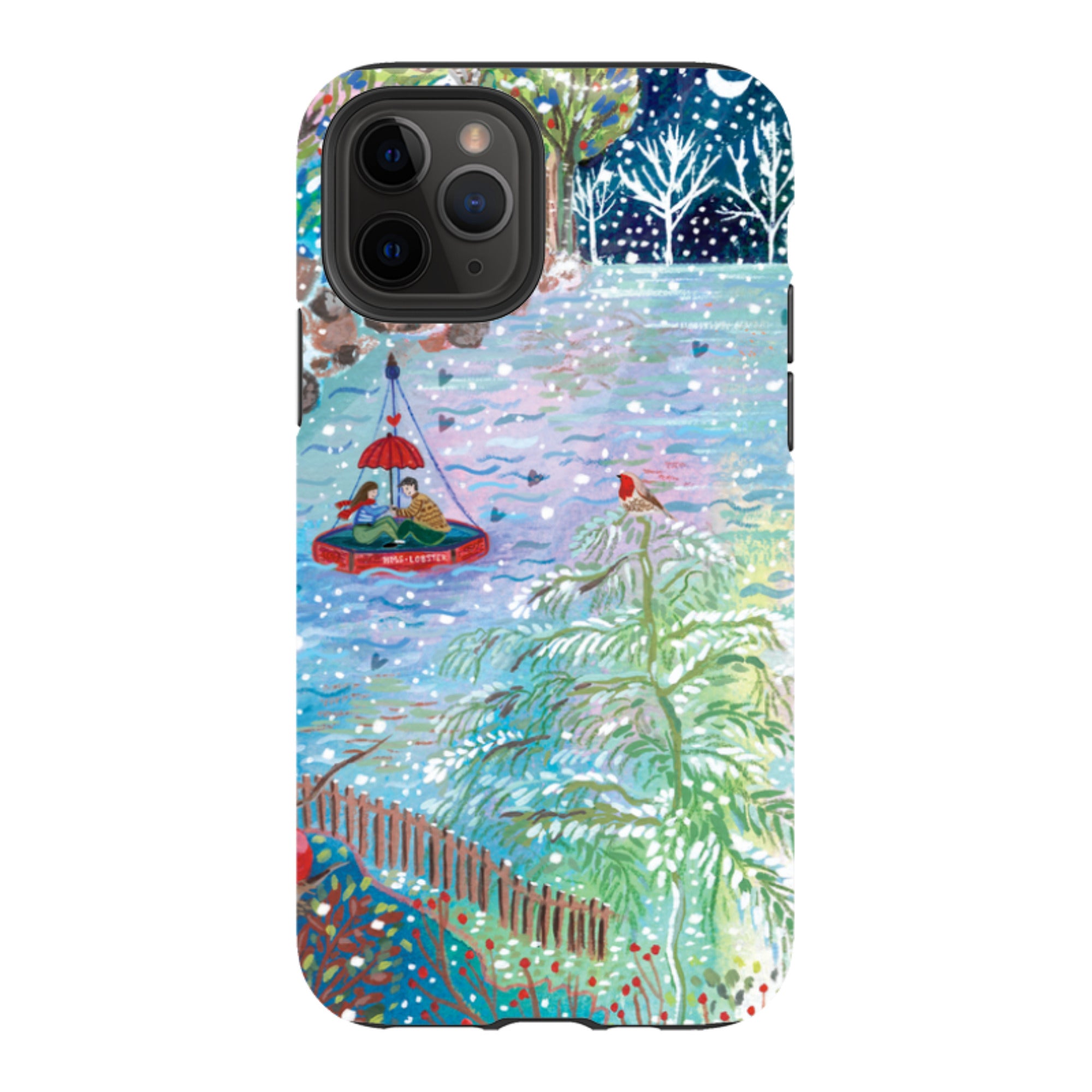 iPhone Tough Case - A Wee Winter Harbour By Emma Frances Grant