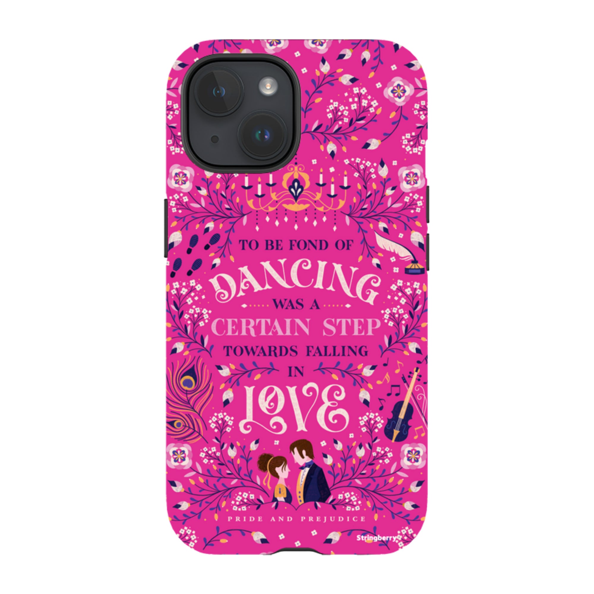 iPhone MagSafe Tough Case -  Pride and Prejudice Pink By Jenny Zemanek