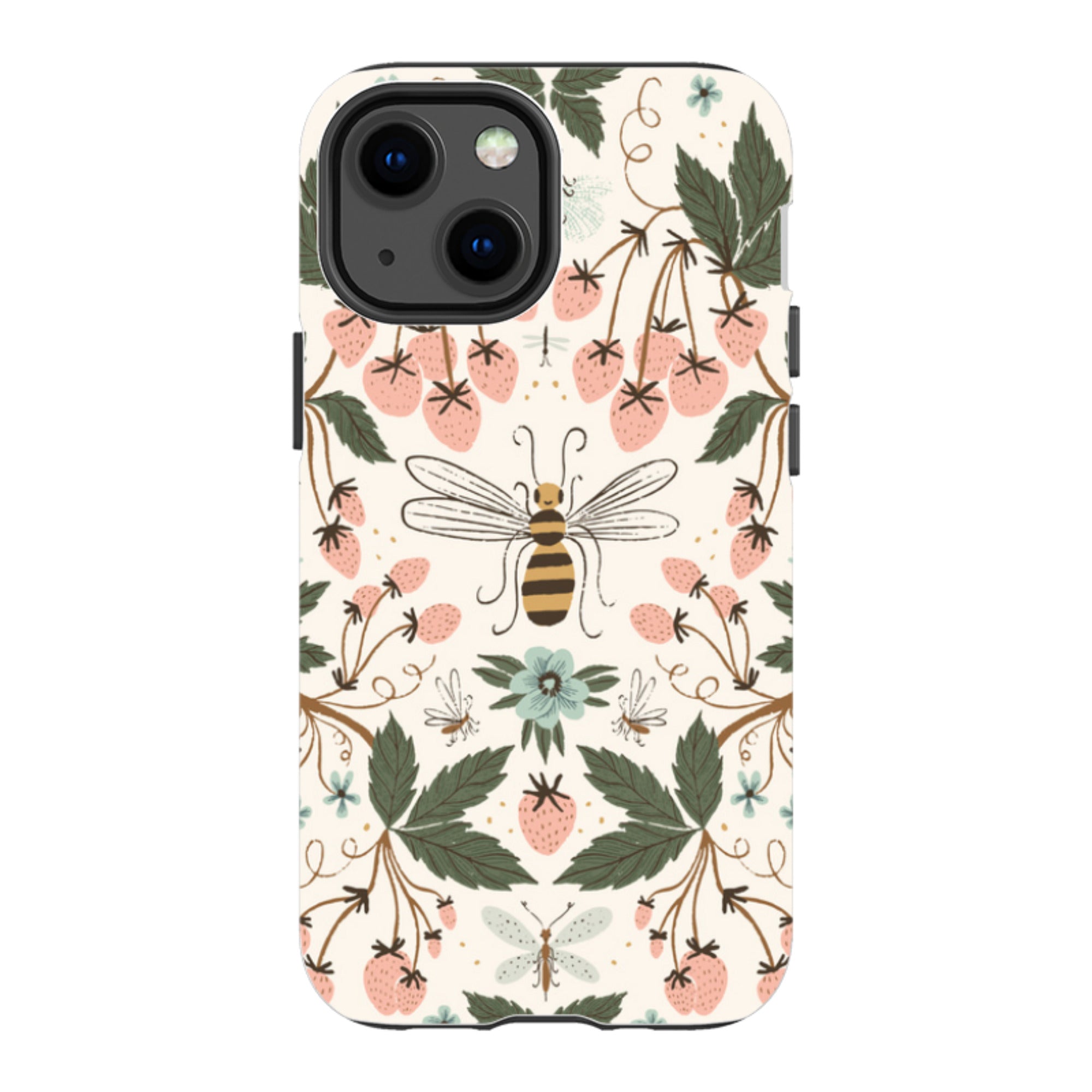 iPhone Tough Case - Bugs And Berries By Meghann Rader