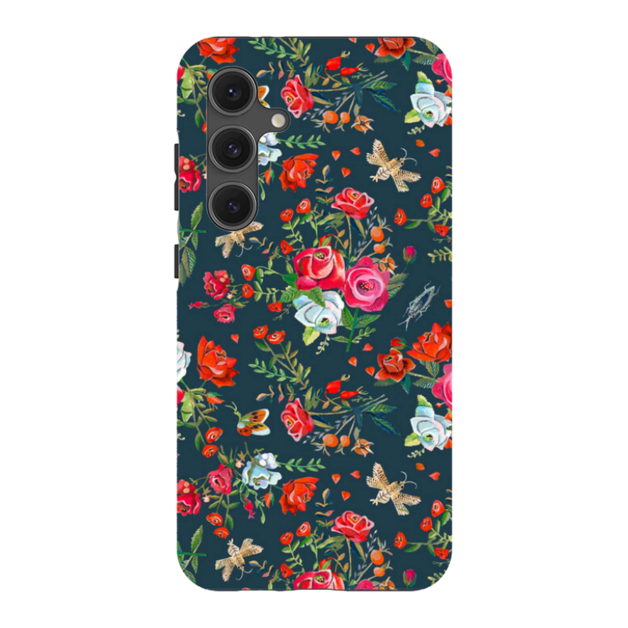 Samsung Tough Case - Blue Roses By Caroline Bonne Muller