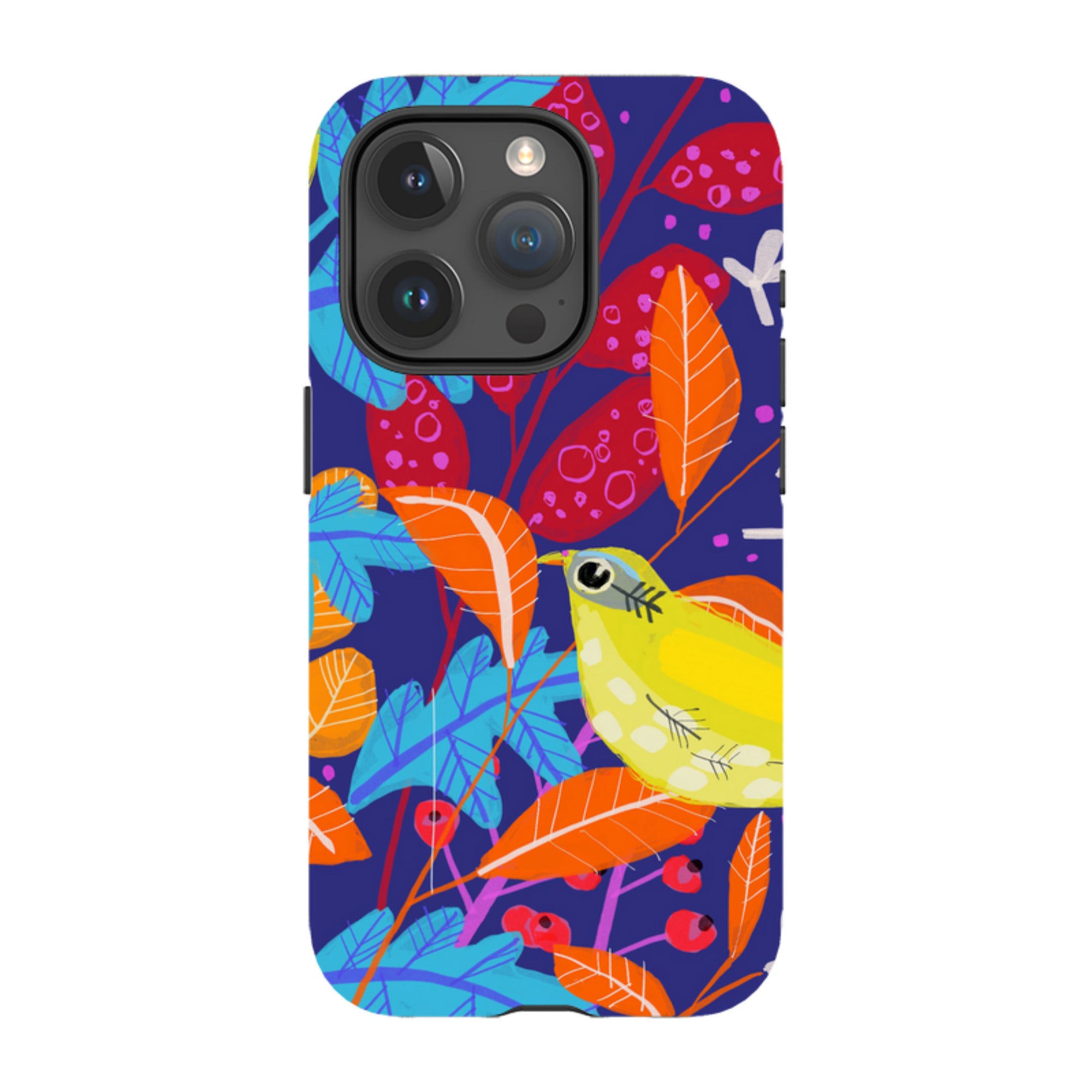 iPhone Tough Case - Yellow Bird By Claire West
