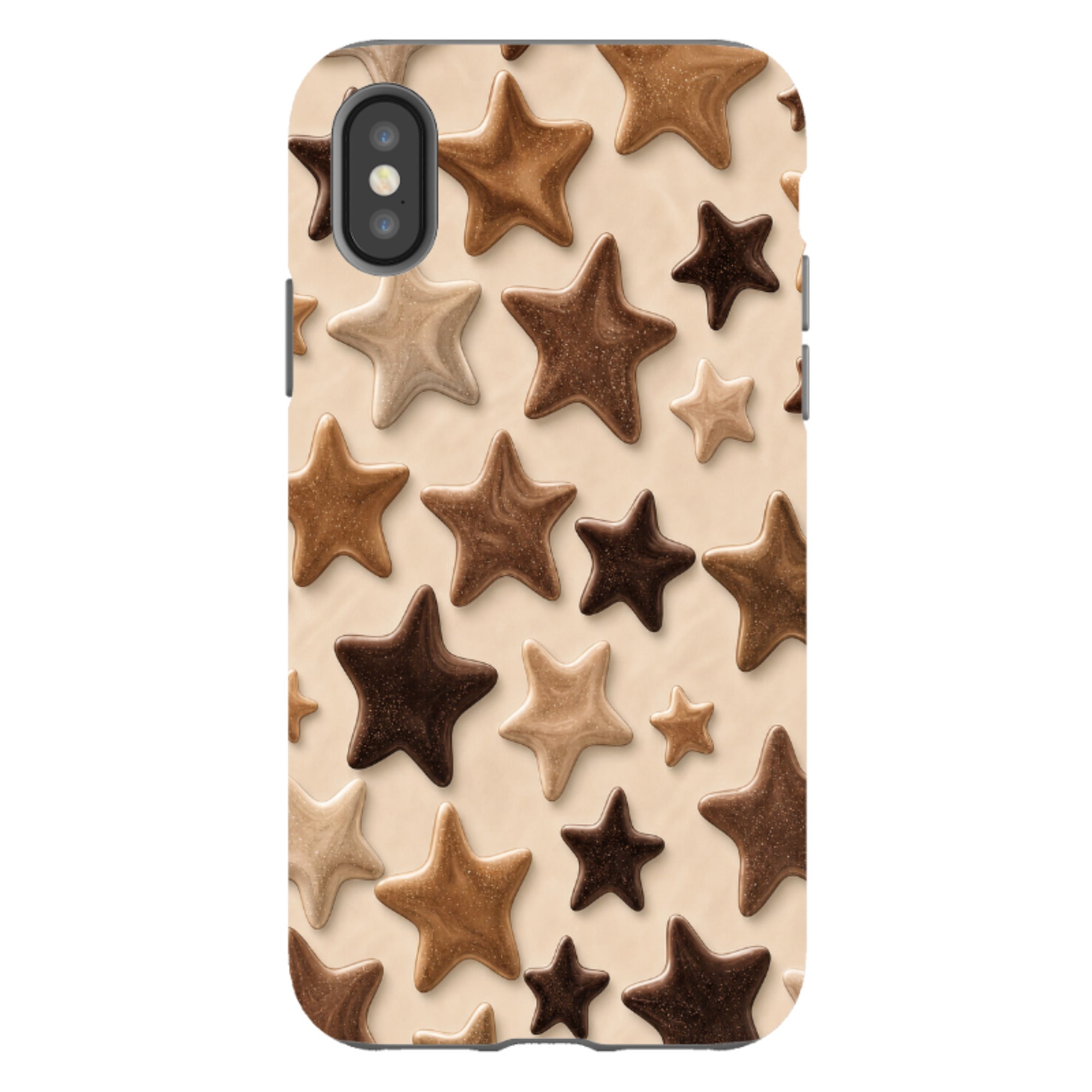 iPhone Tough Case - Brown Star