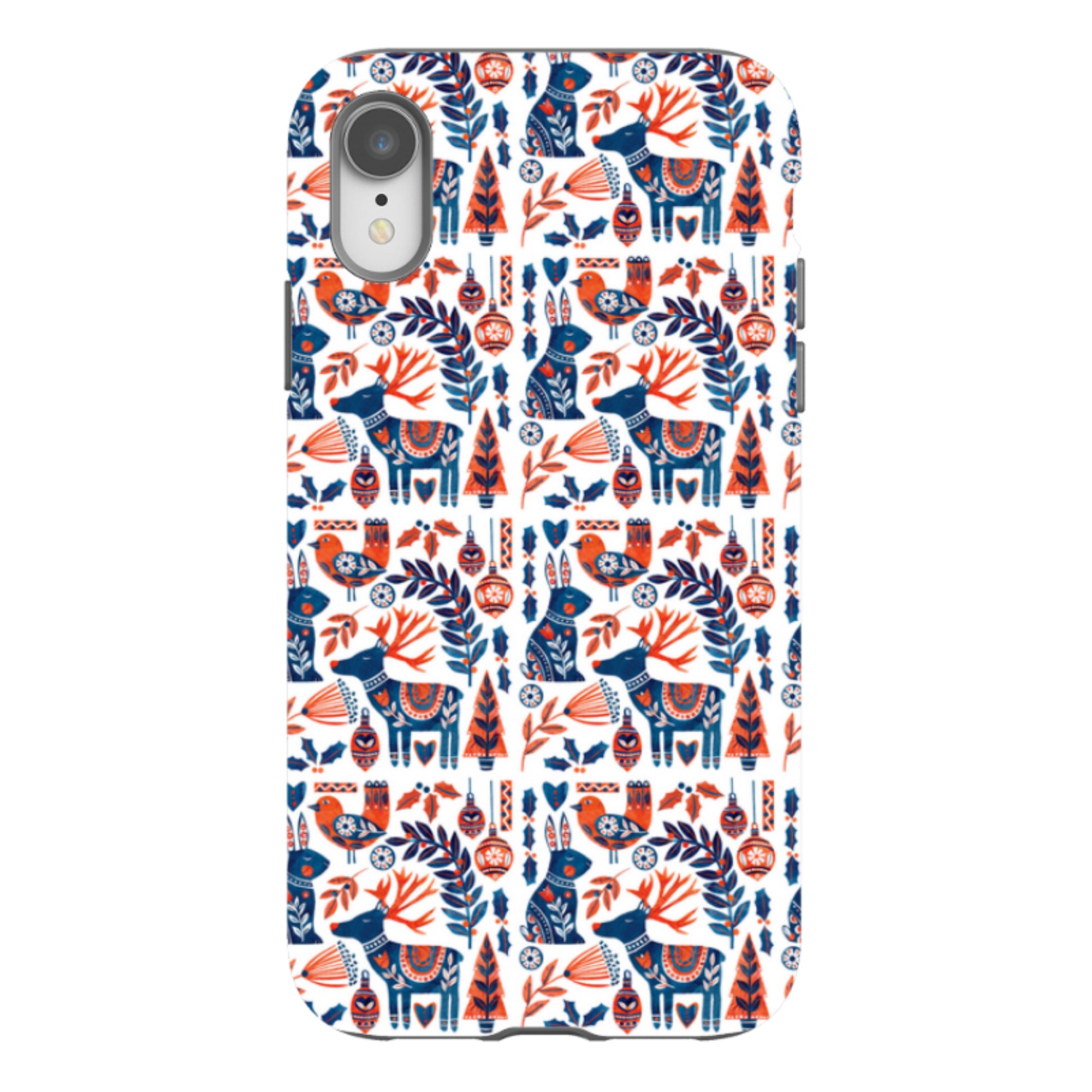 iPhone Tough Case - Scandi Animals By Tracey English