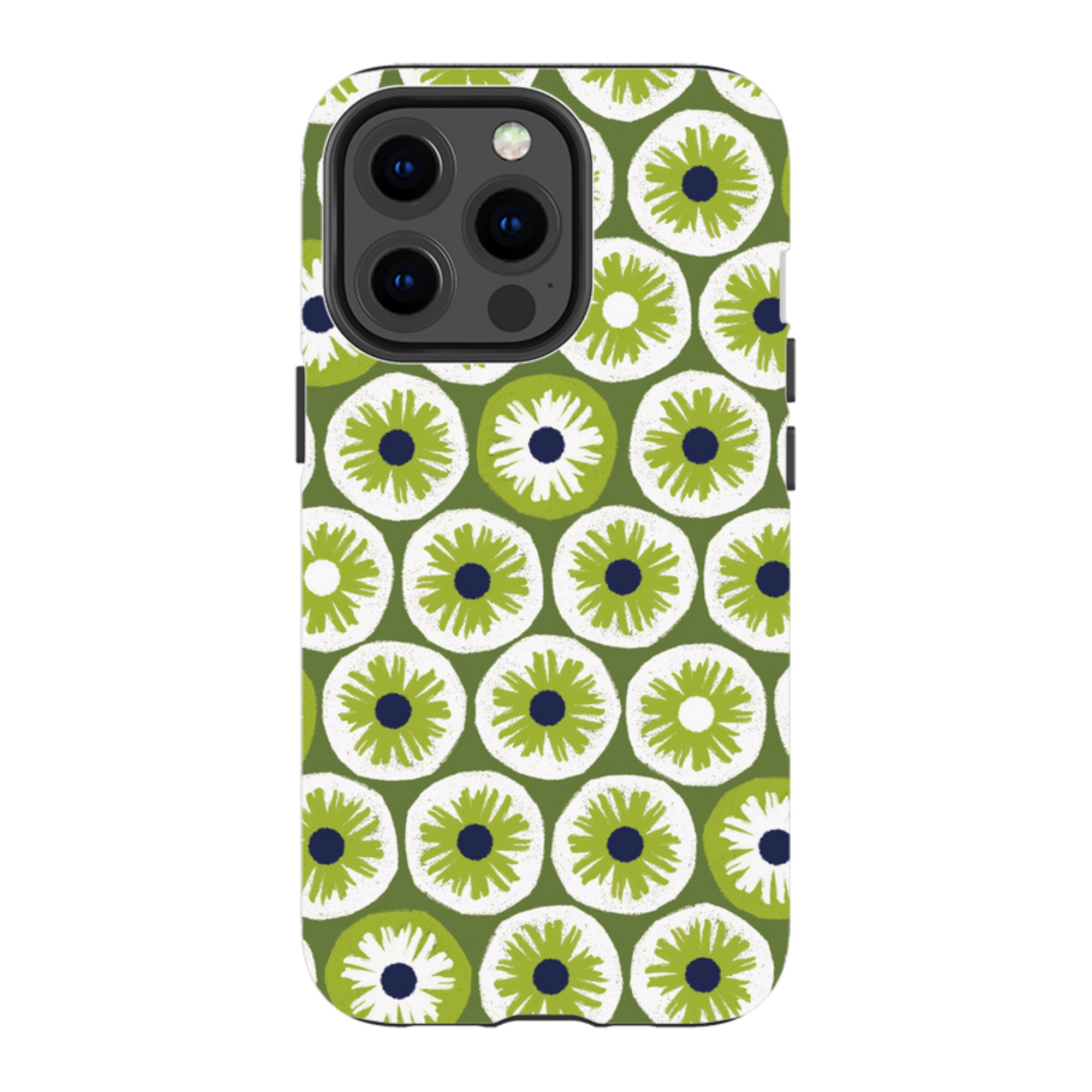 iPhone Tough Case - Penny Flowers Green By Ali Brookes