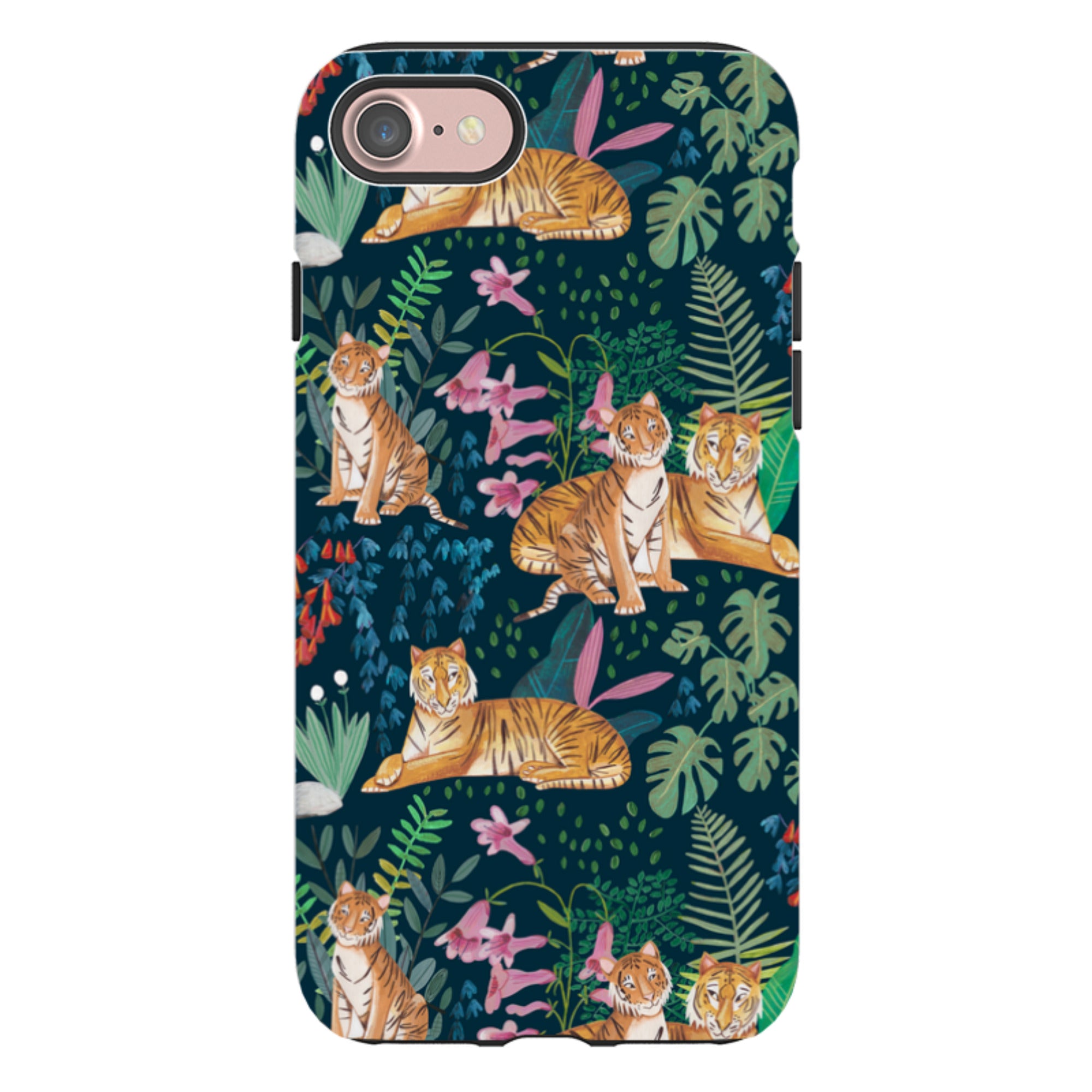 iPhone Tough Case - Tiger Pattern By Caroline Bonne Muller