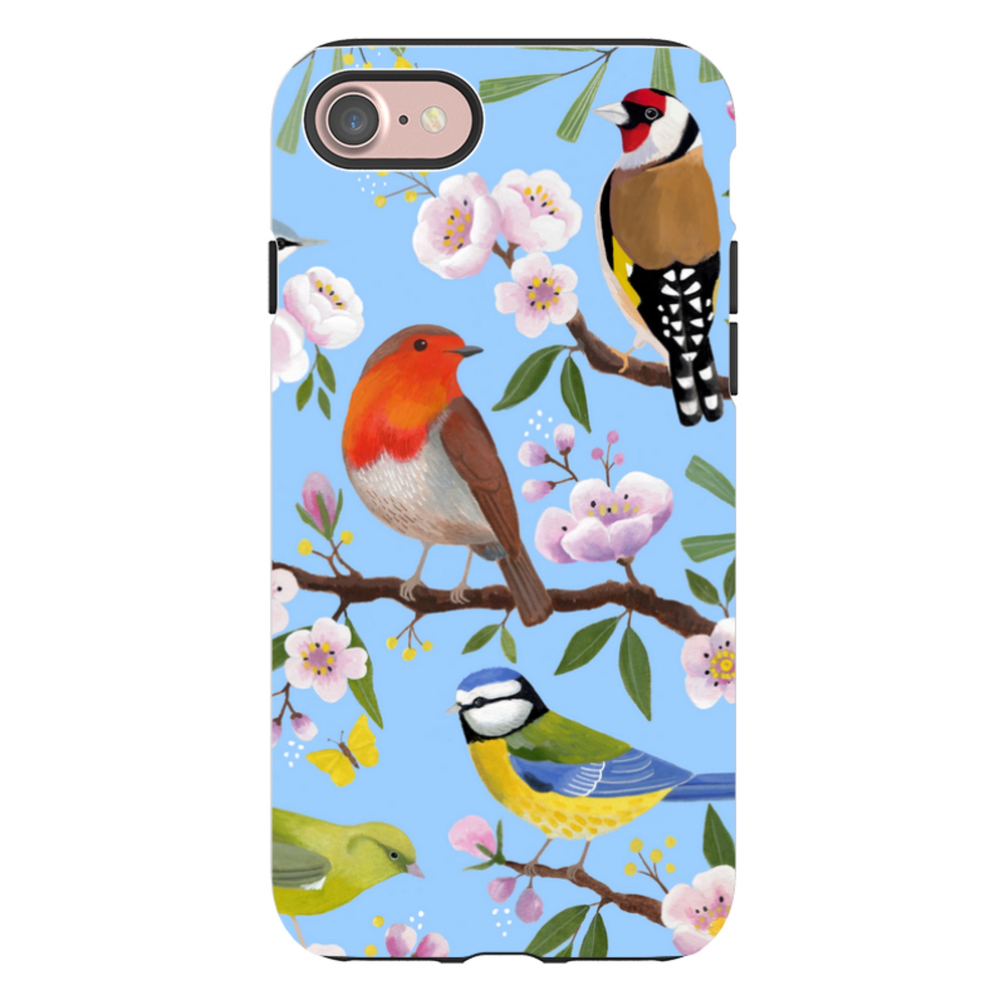 iPhone Tough Case - Garden Birds By Bex Parkin