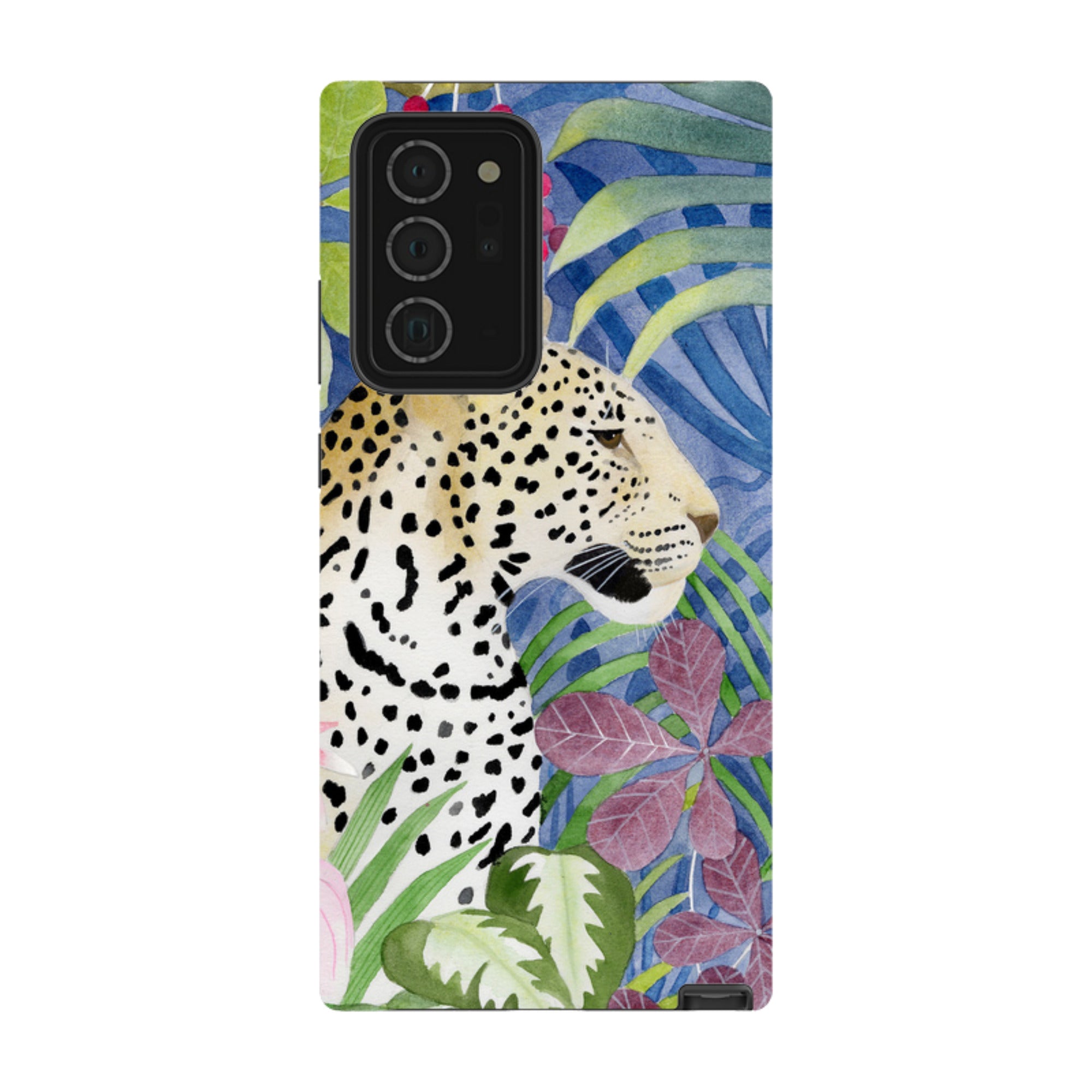 Samsung Tough Case - Blue Jungle Leopard By Bex Parkin