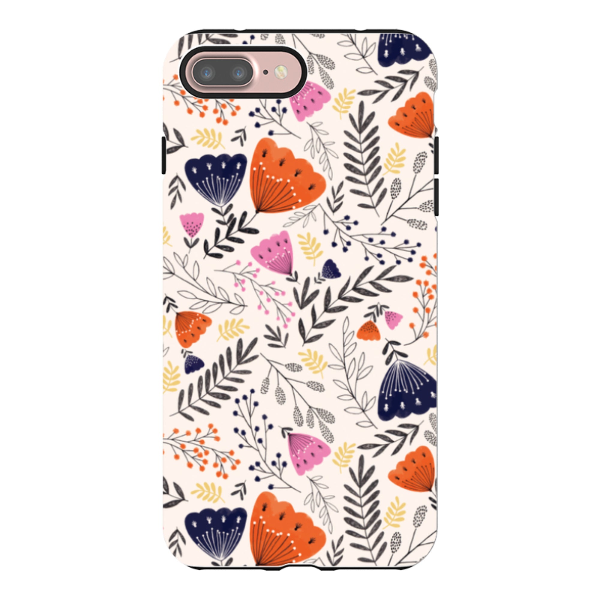 iPhone Tough Case - Pink Floral By Jade Mosinski