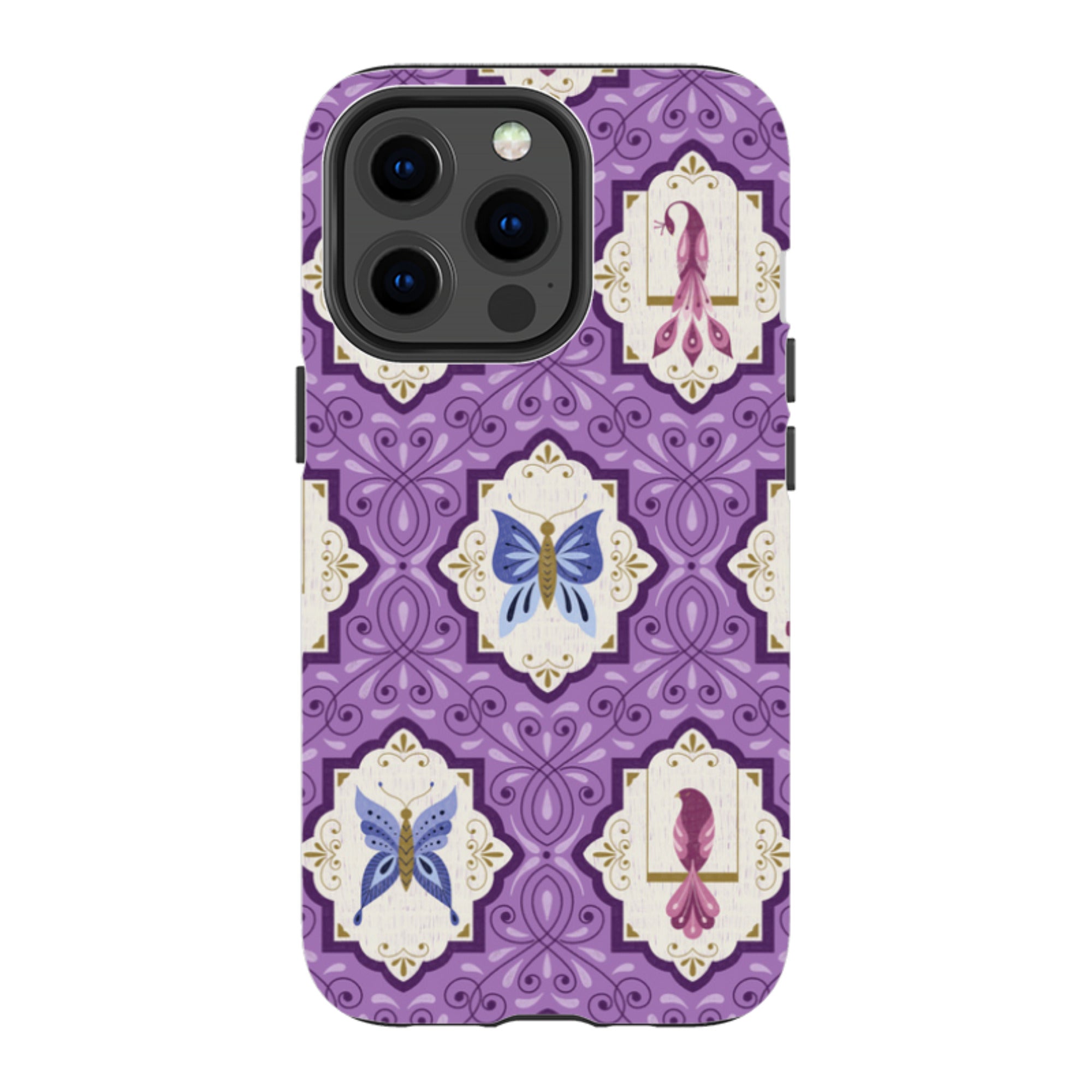iPhone MagSafe Tough Case -  Wingframes Med Purple By Jenny Zemanek