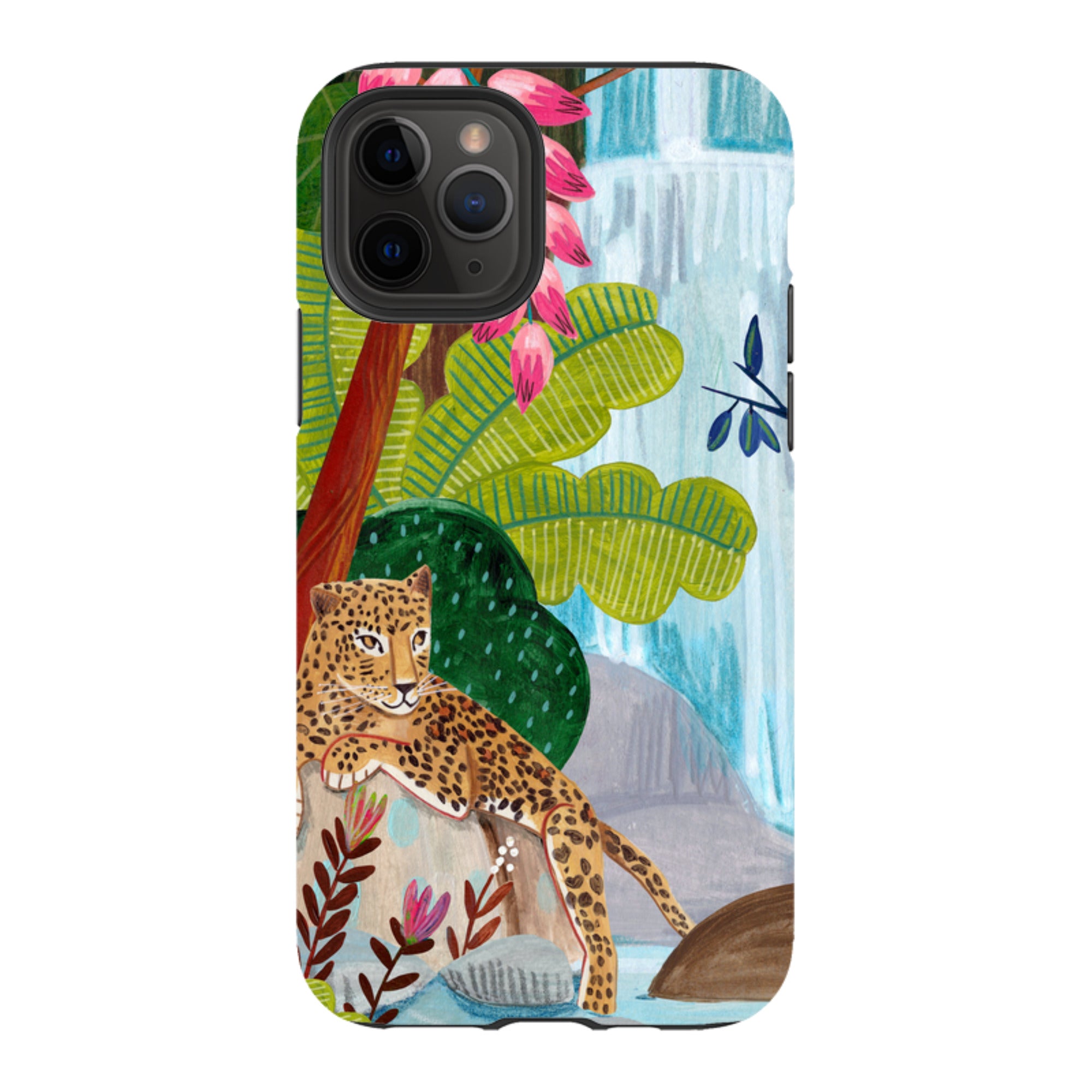 iPhone Tough Case - Waterfall Leopard By Caroline Bonne Muller