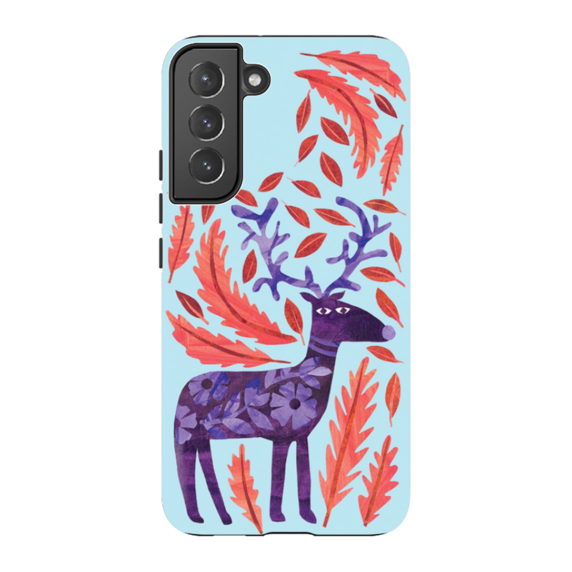 Samsung Tough Case - Purple Reindeer By Tracey English
