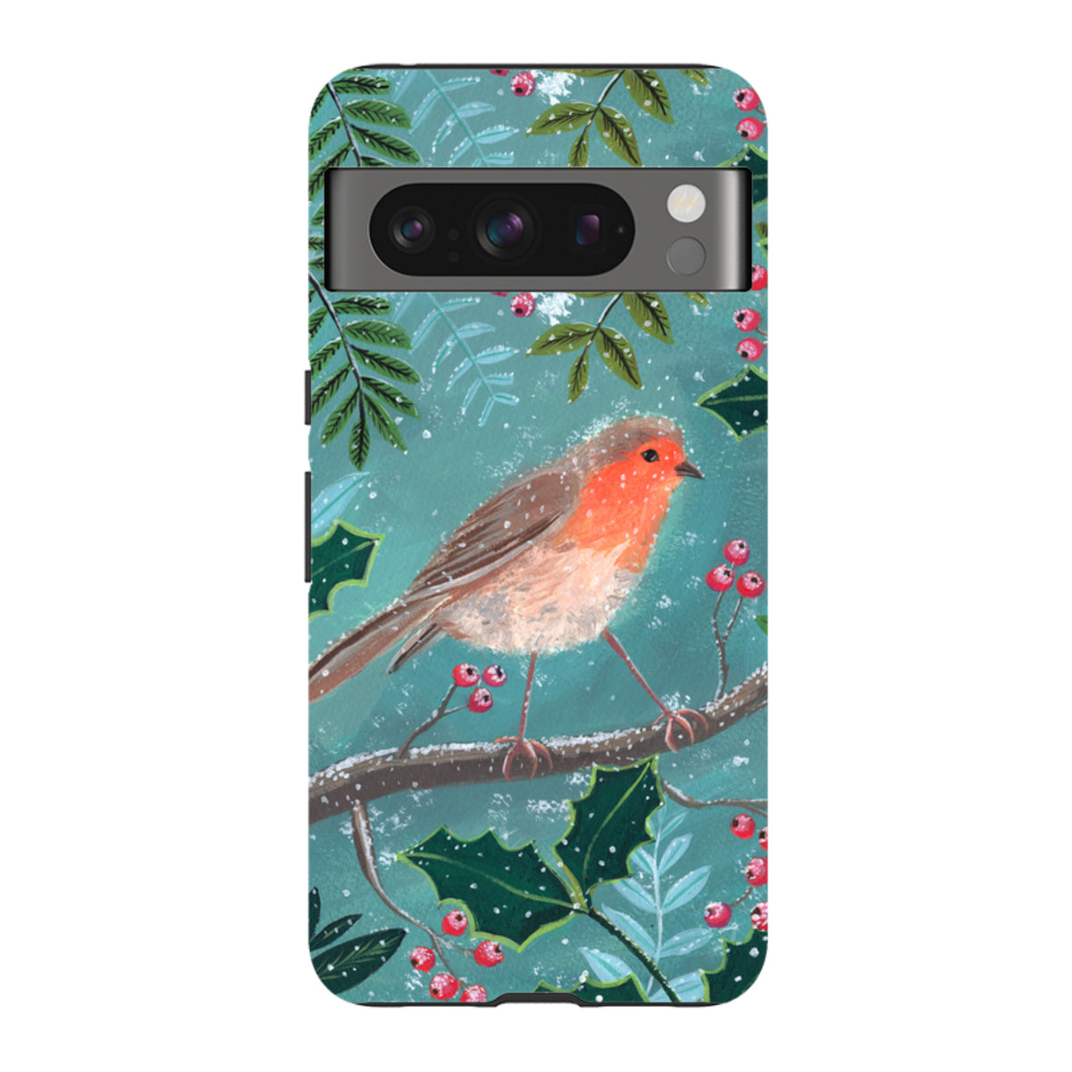 Google Tough Case - Christmas Robin By Mary Stubberfield
